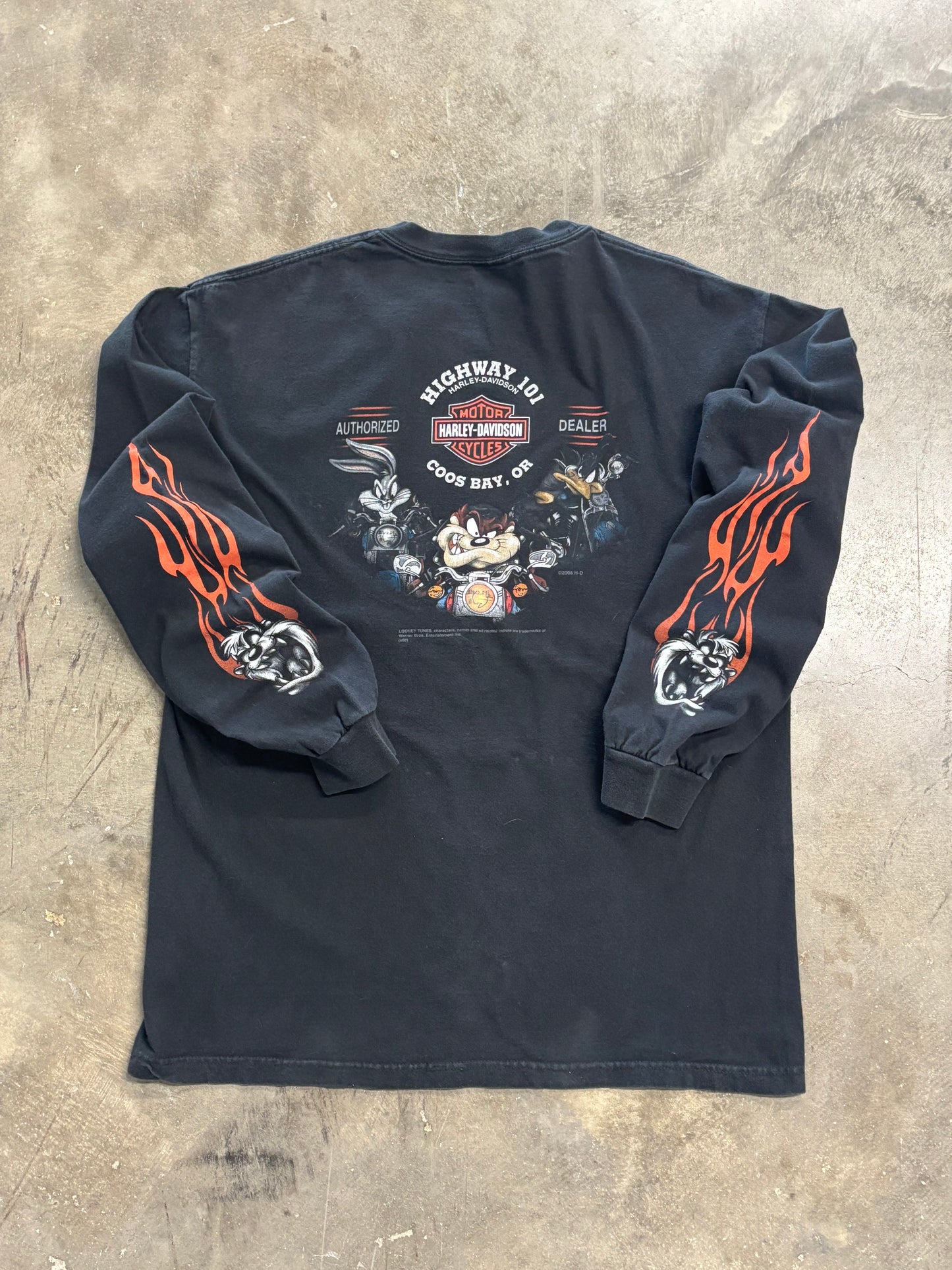 Vintage Taz Harley Davidson shirt size large