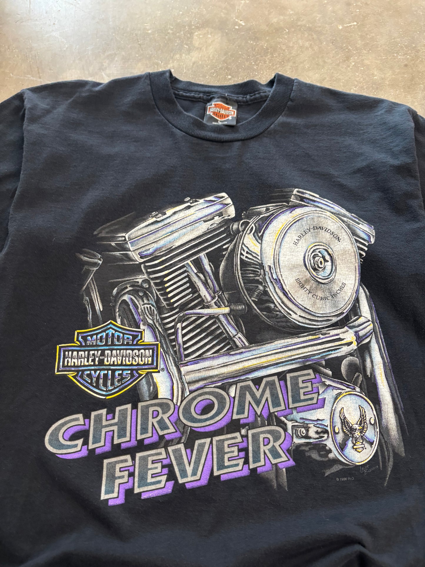 Vintage Harley Davidson Chrome Fever shirt size large