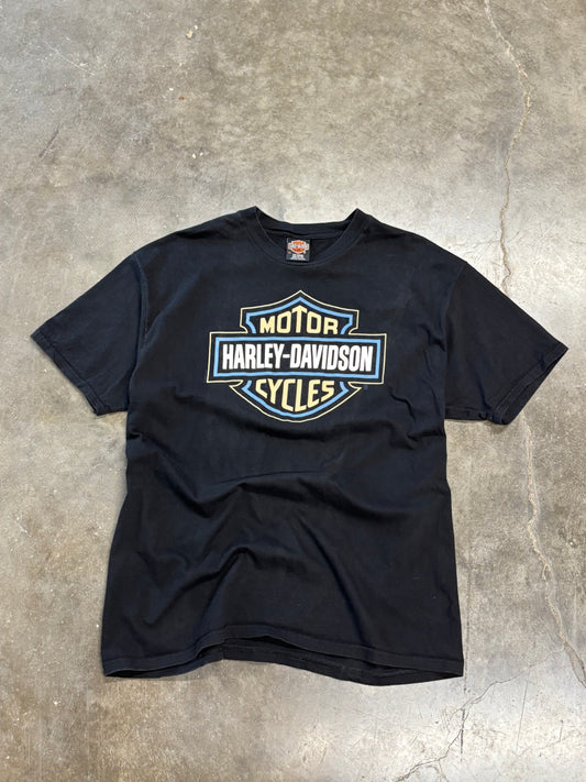 Vintage Harley Davidson Blue shield shirt size extra large