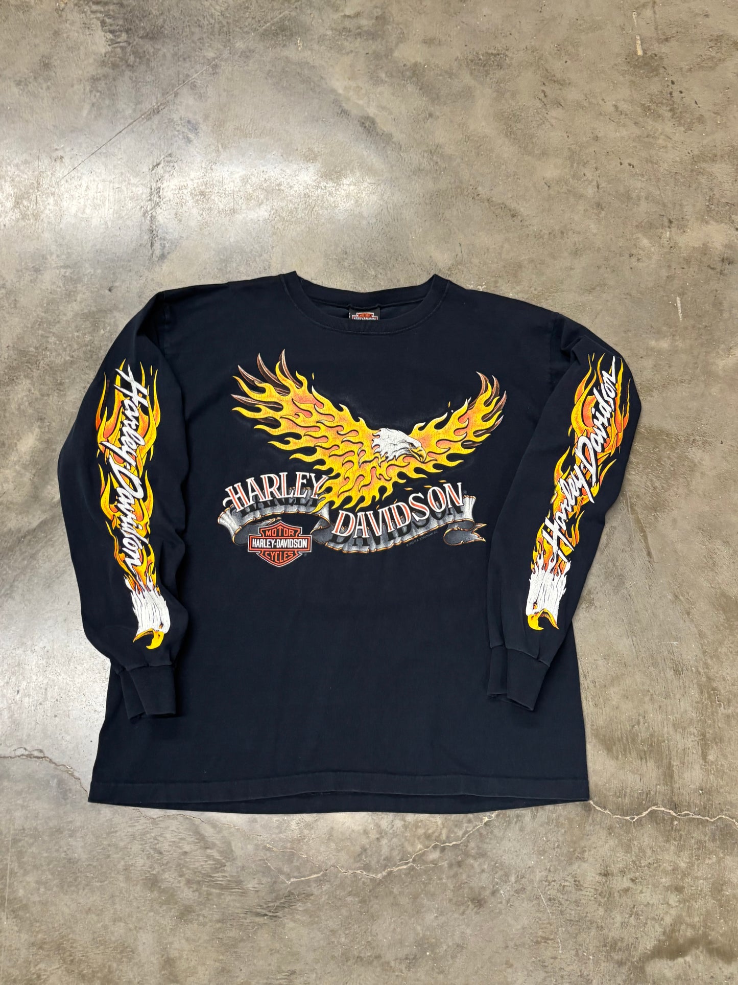 Vintage Harley Davidson Screaming Eagle long sleeve size xl