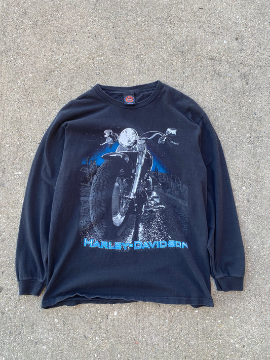 Vintage Harley Davidson Big bike long sleeve size large