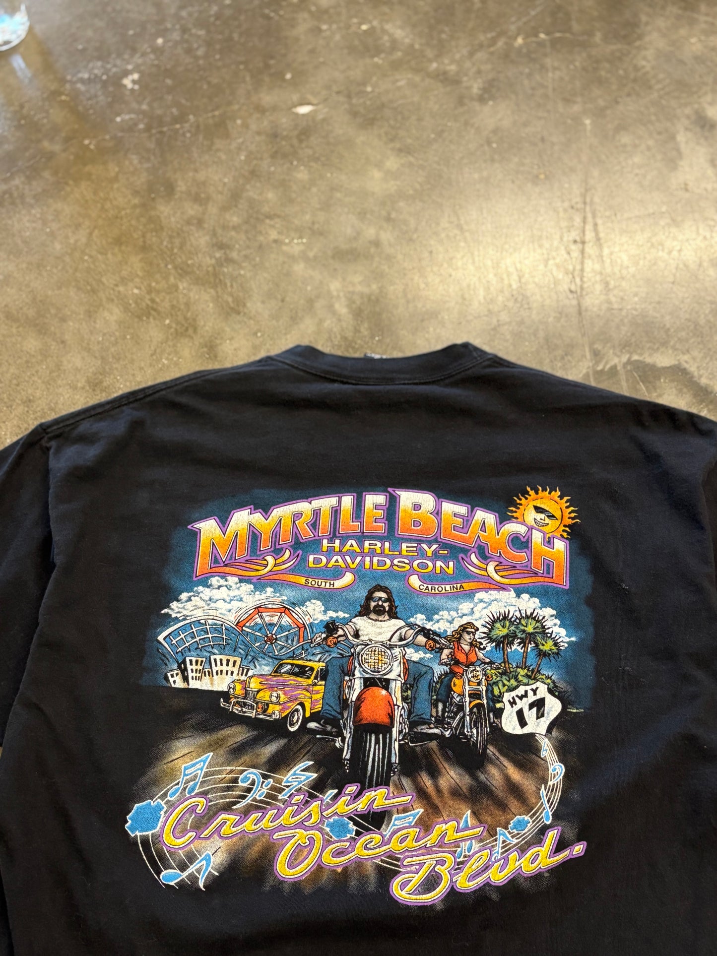 Vintage Harley Davidson Flaming Eagle shirt size XL