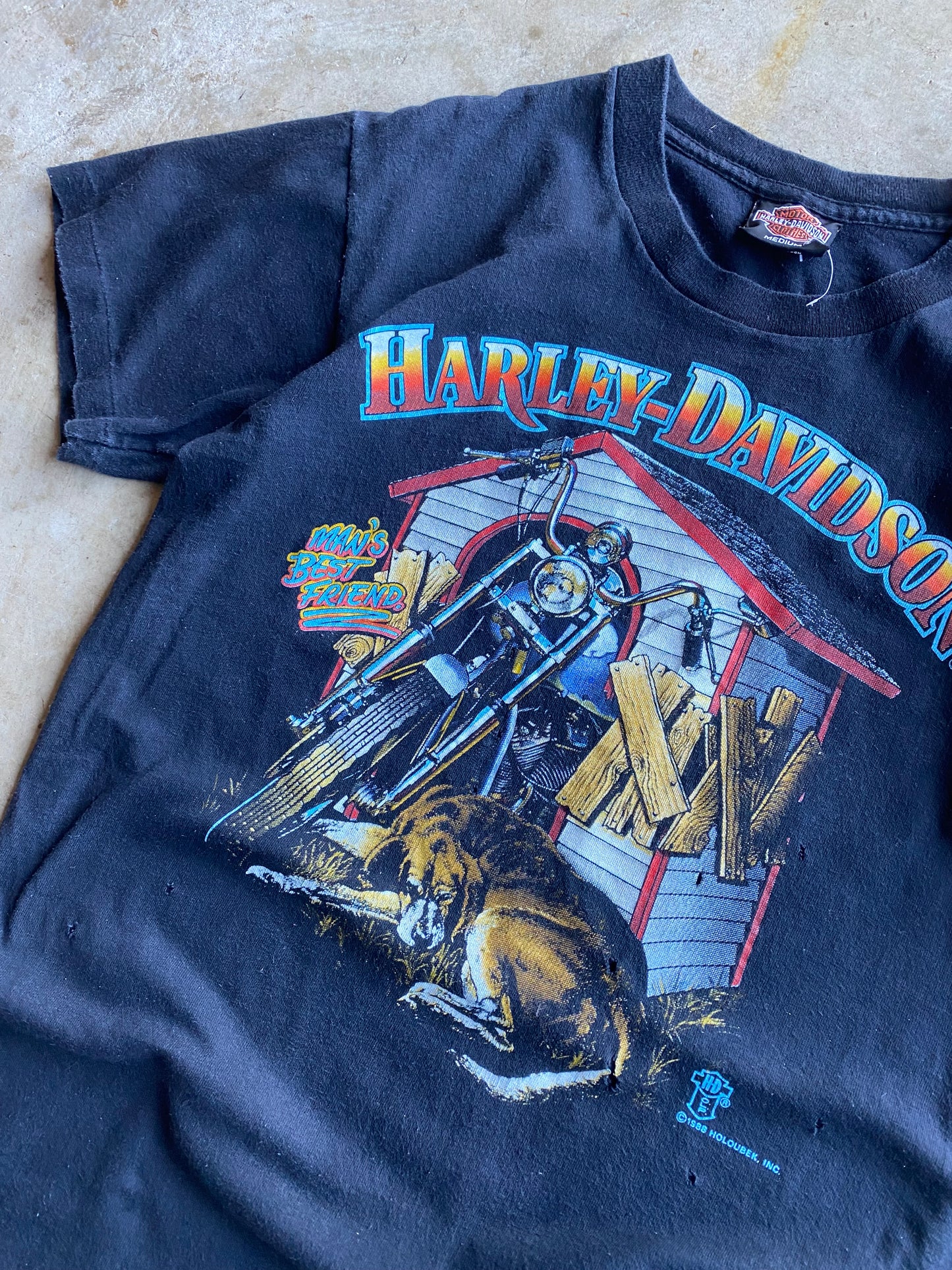 Vintage Harley Davidson Man’s Best friend shirt size mediums