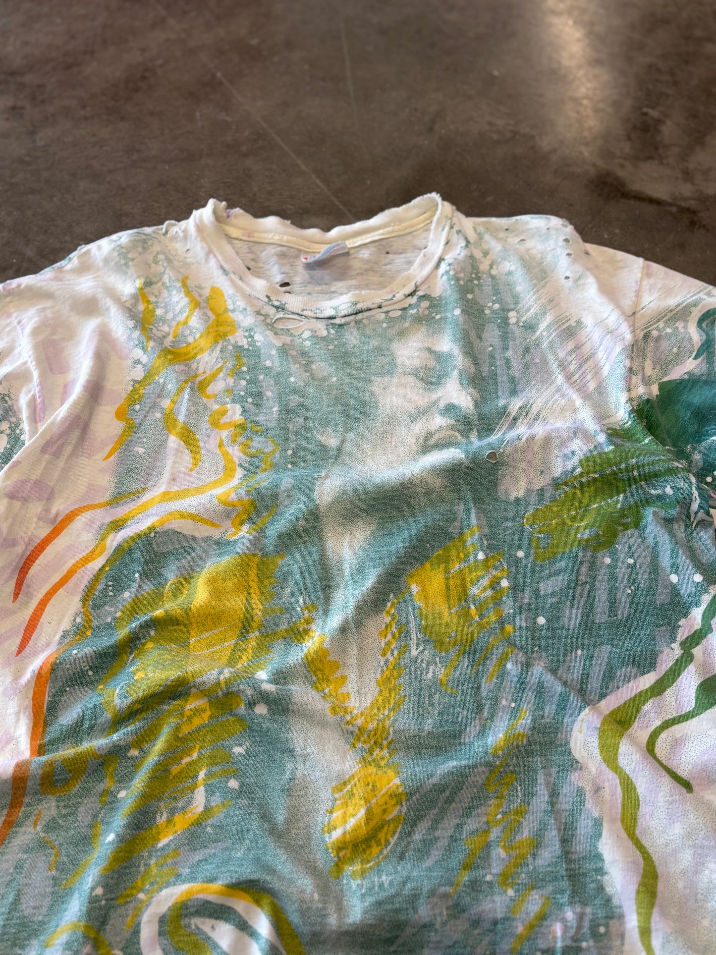 Vintage Jimi Hendrix AOP shirt size large