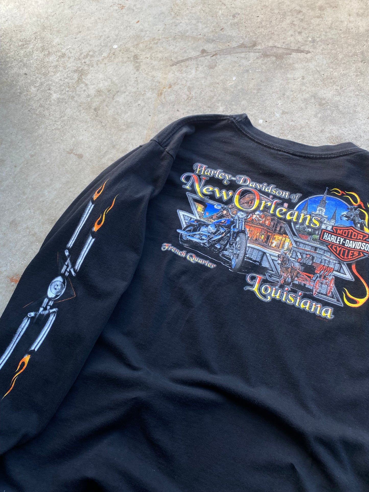 Vintage Harley Davidson Pocket tee long sleeve size extra large