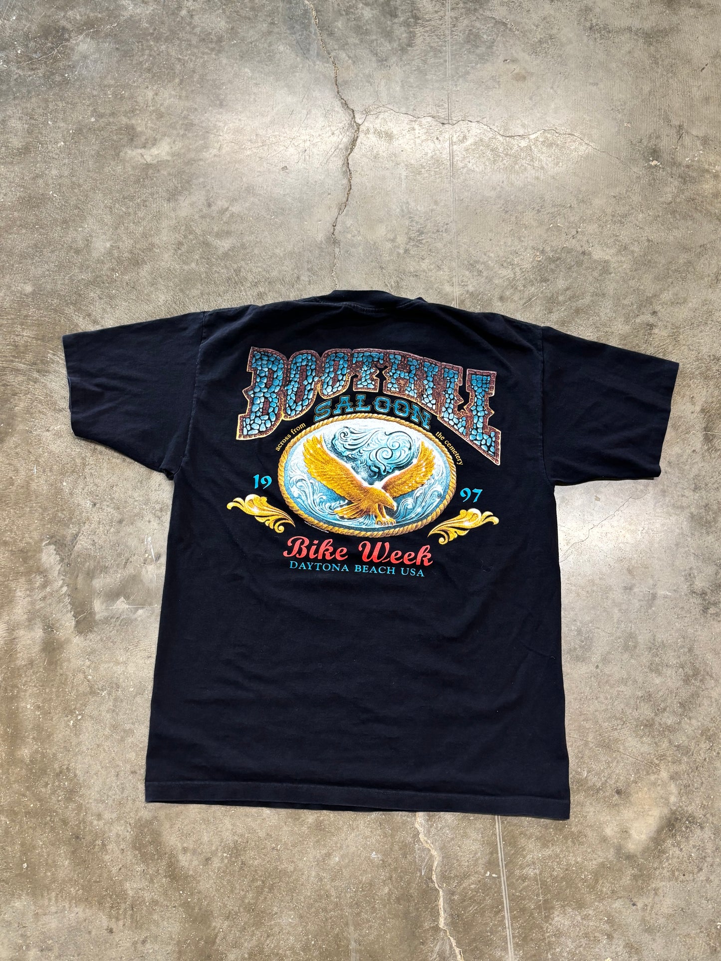 Vintage Boothill Rally buckle pocket shirt size xl
