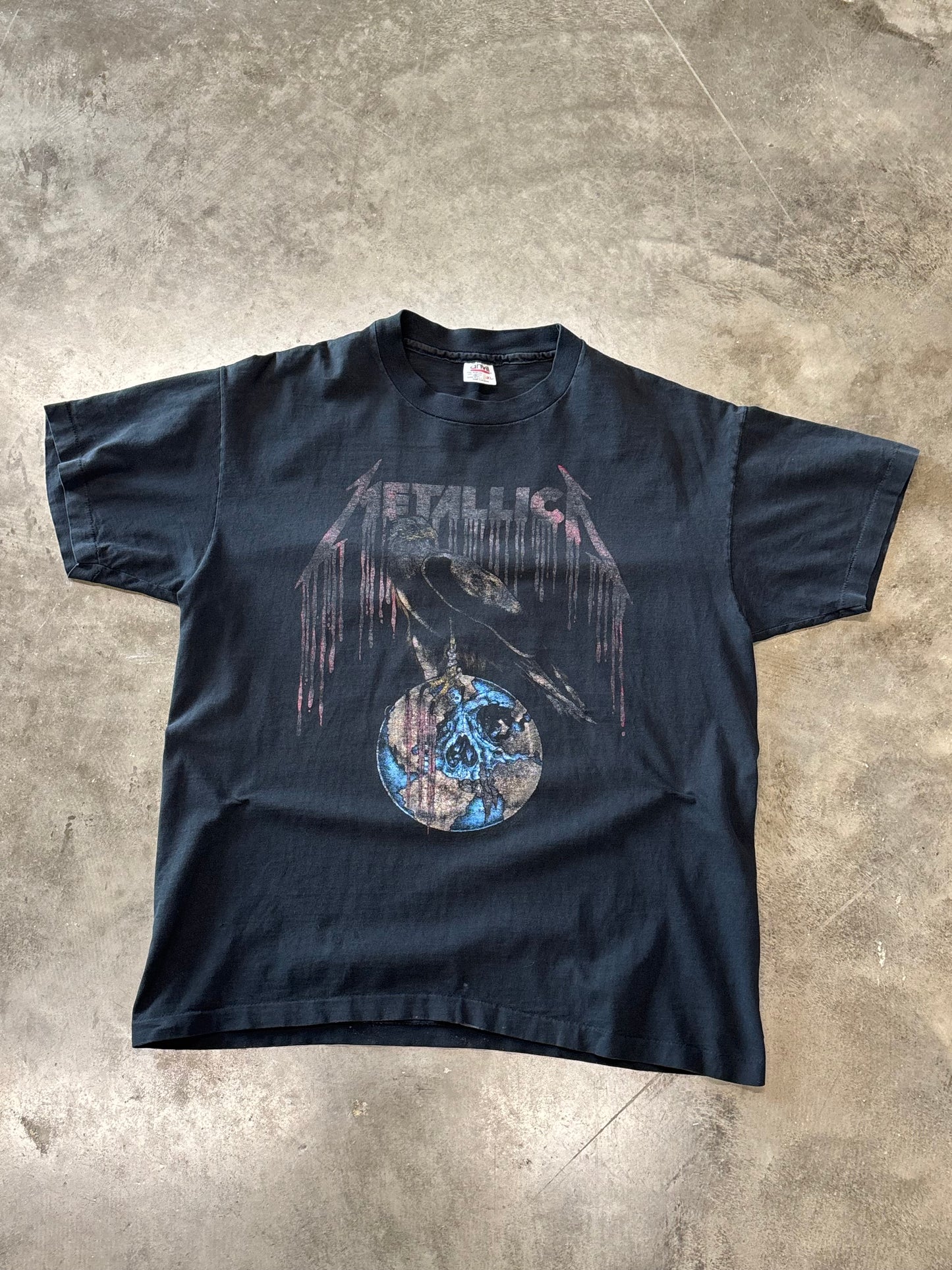 Vintage Threashed Metallica Pushead shirt size XL