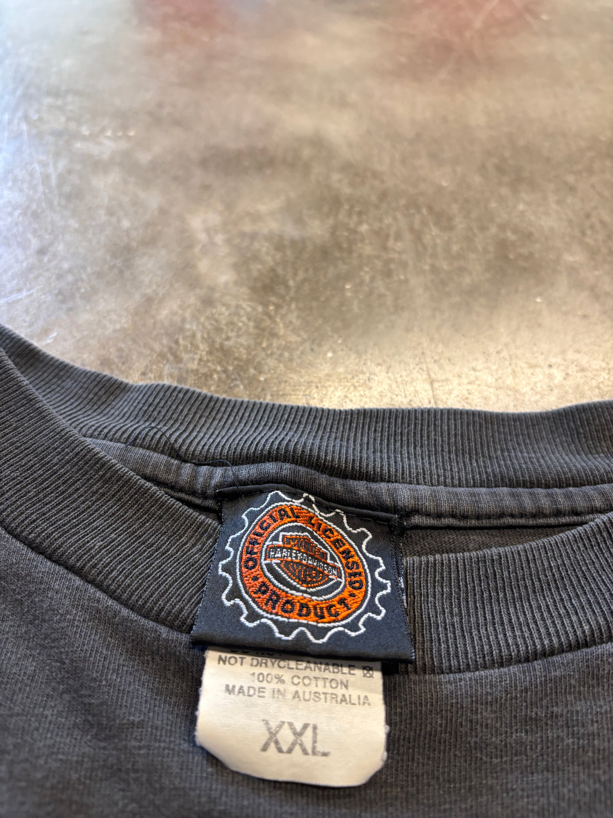 Vintage Harley Davidson Rare Australia Fader size XXL fits XL