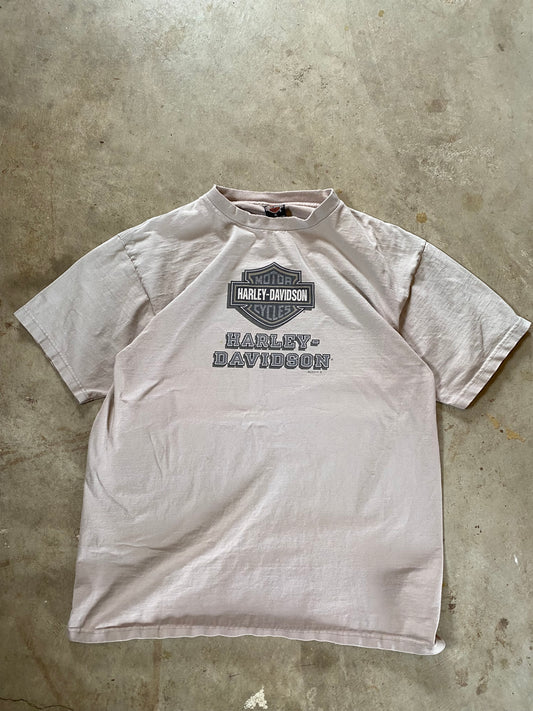 Vintage Harley Davidson Earth Tone shield shirt Size XL