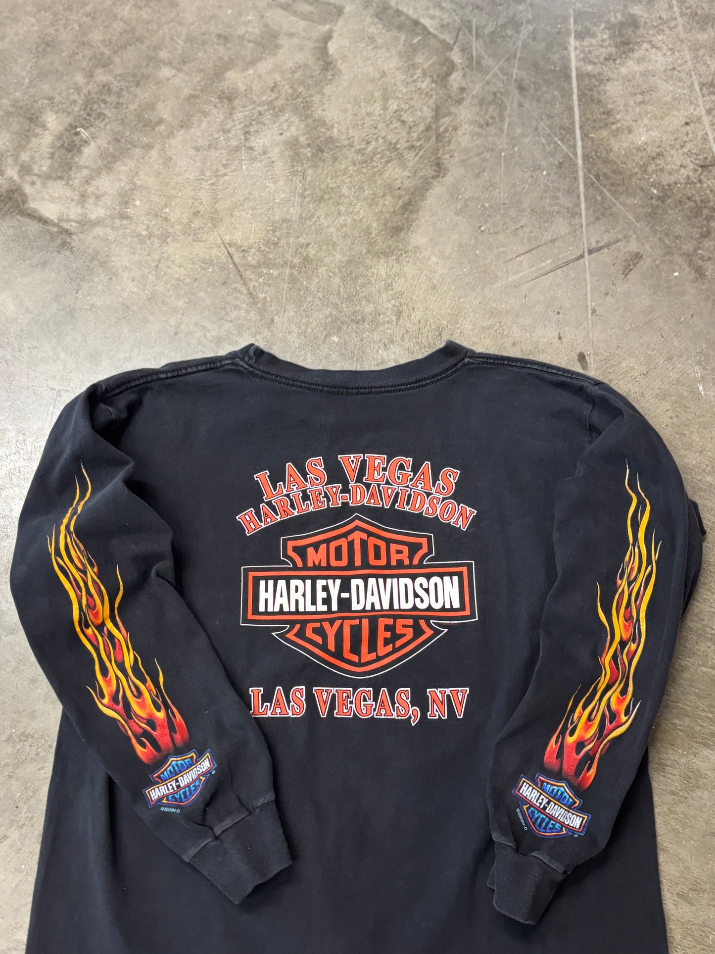 Vintage Harley Davidson eagle long sleeve size large