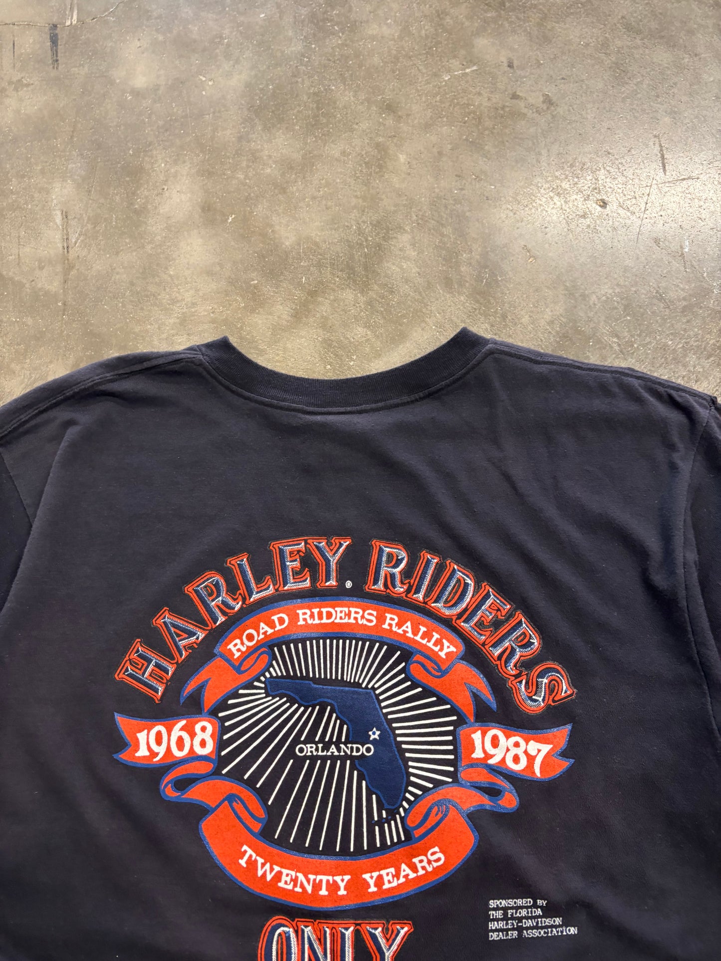 Vintage 80’s Harley Davidson Spellout shirt size xl