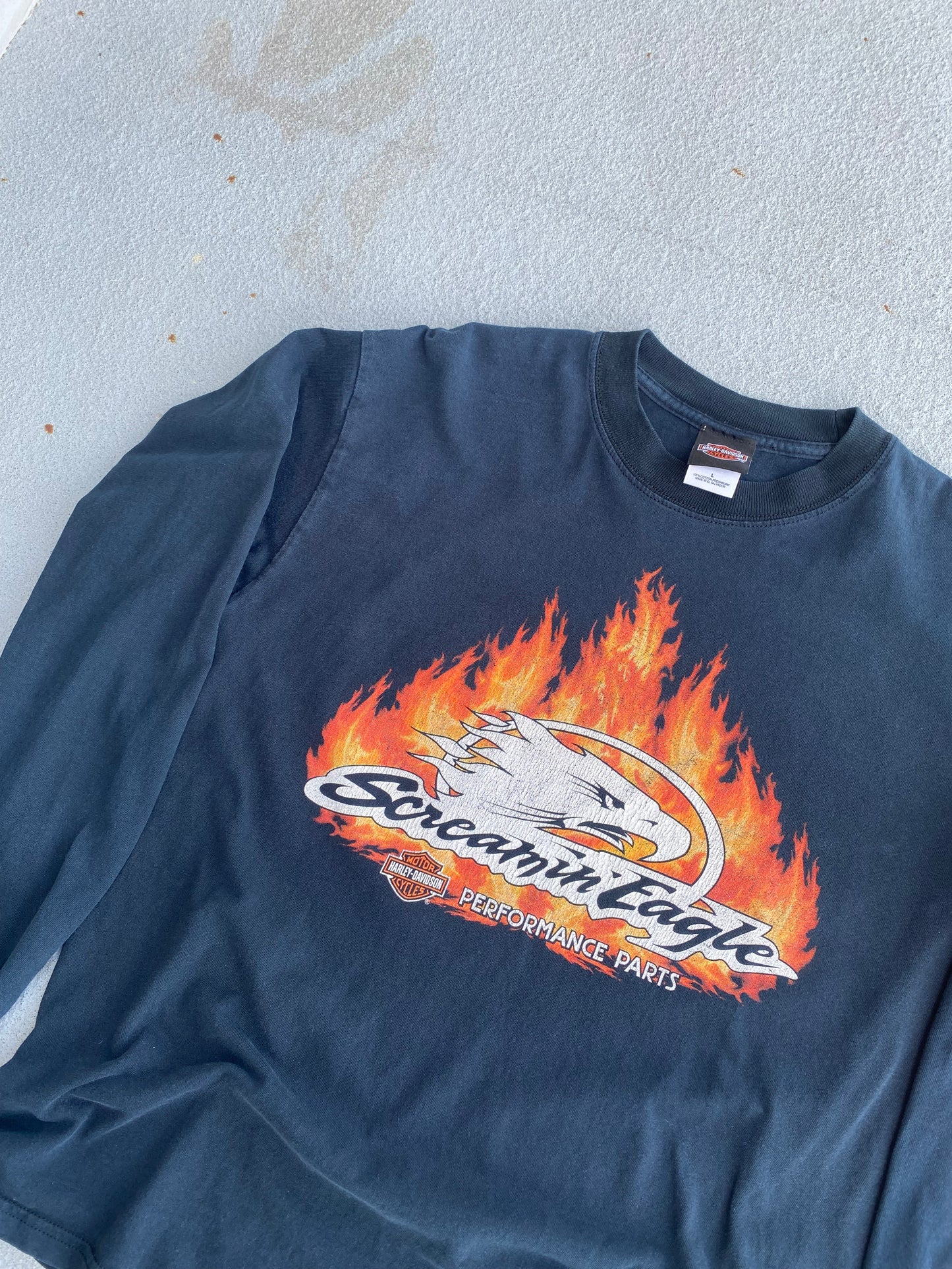 Vintage Harley Davidson Screaming Eagle Long sleeve Size Large
