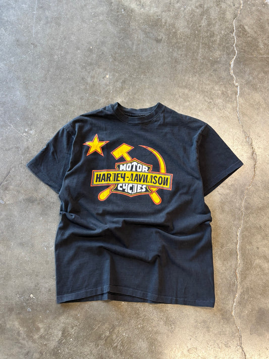 Vintage Harley Davidson Russia shirt size large