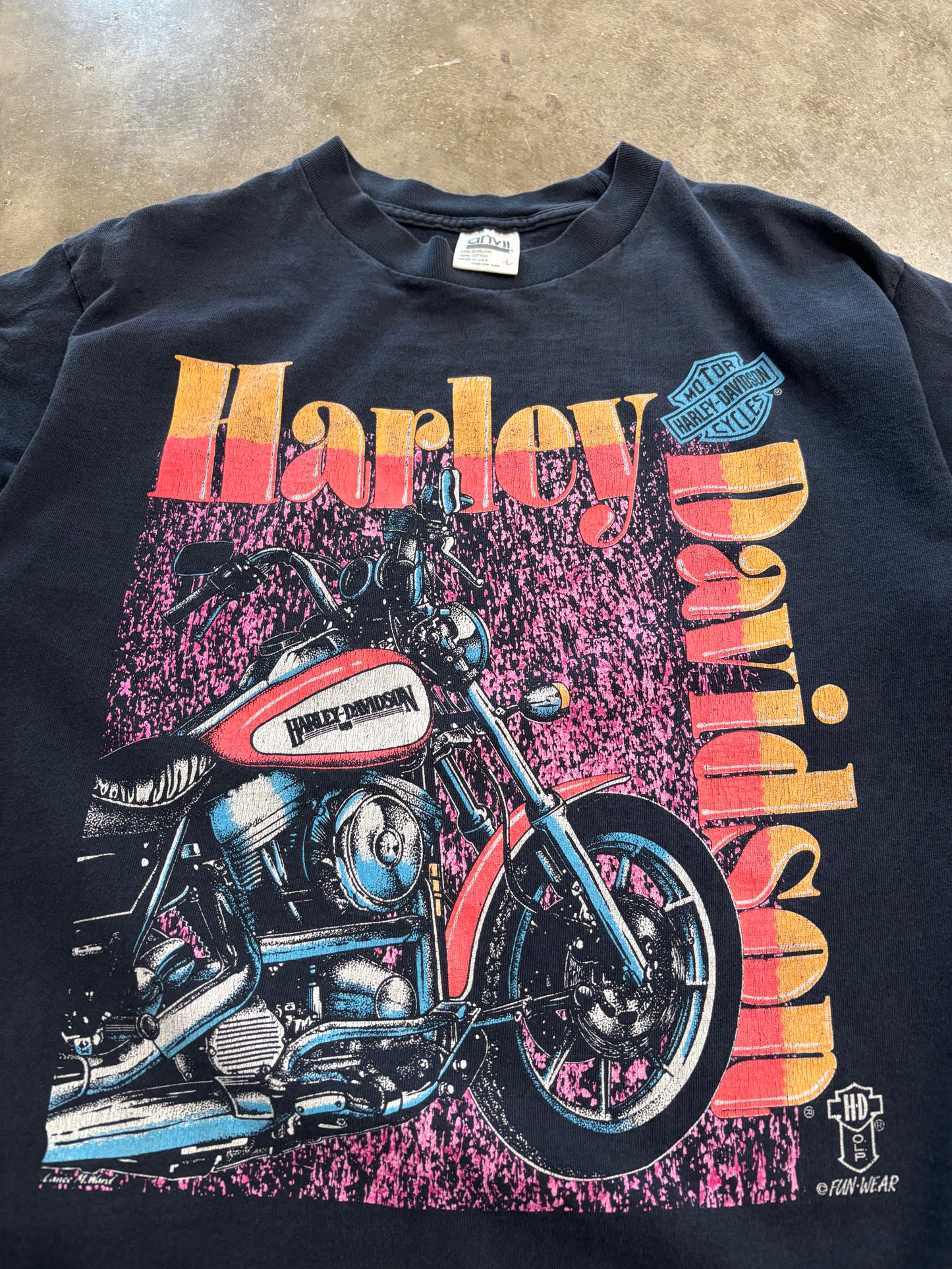 Vintage 80’s Harley Davidson Fun Wear shirt size large