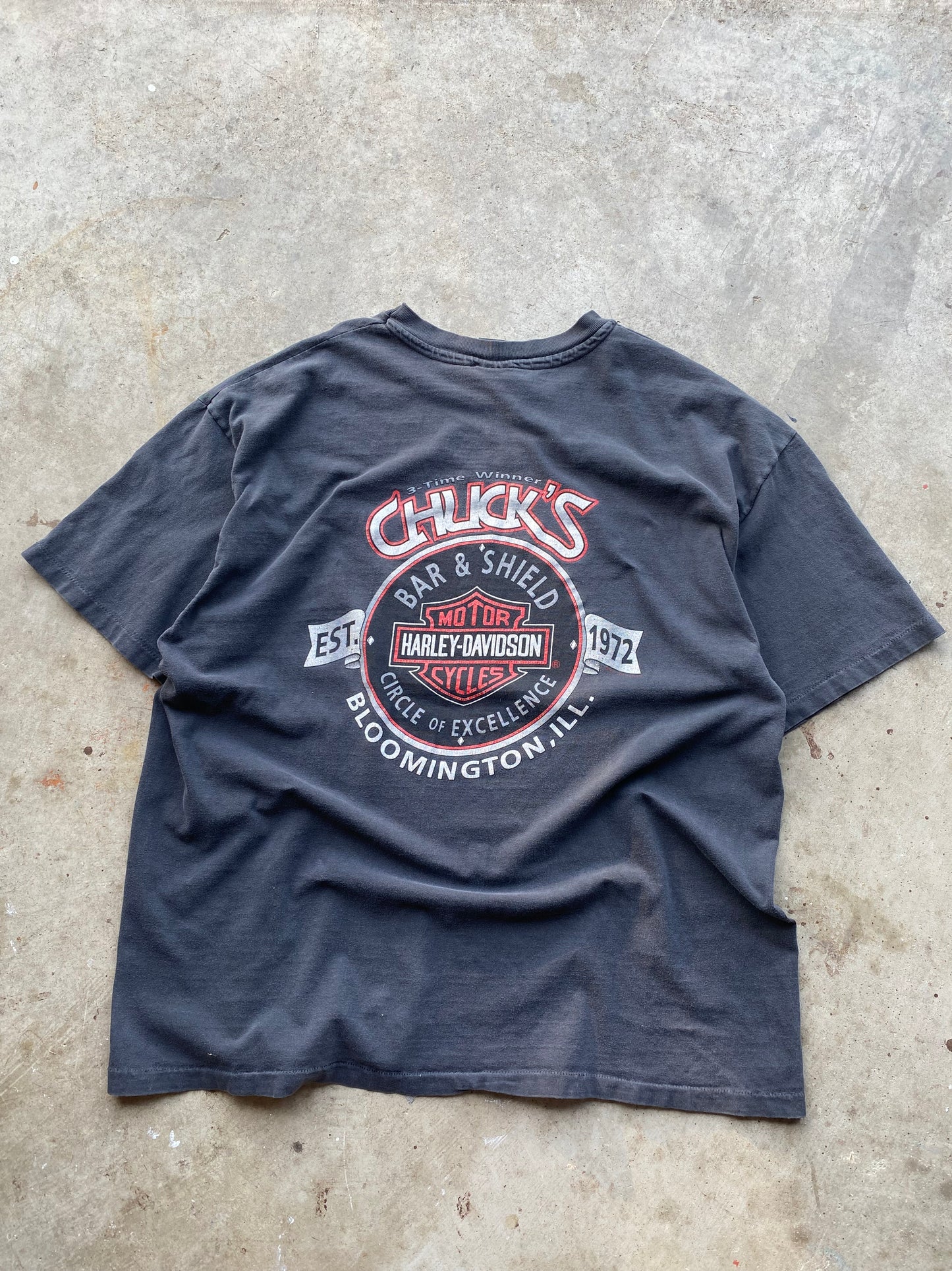 Vintage Harley Davidson Biker Santa shirt size XXL