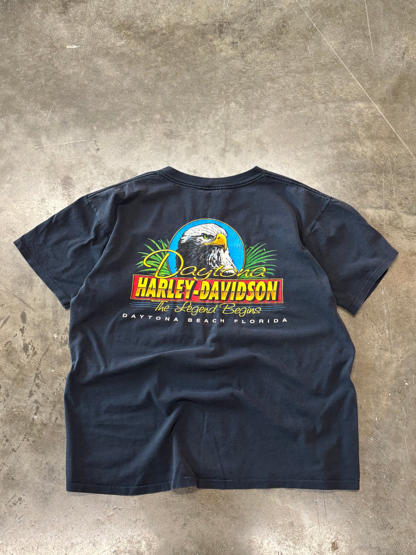 Vintage Harley Davidson wolf shirt size large