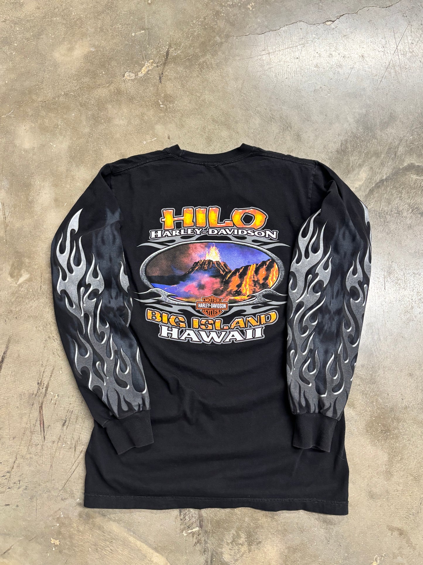 Vintage Harley Davidson Chrome long sleeve size medium