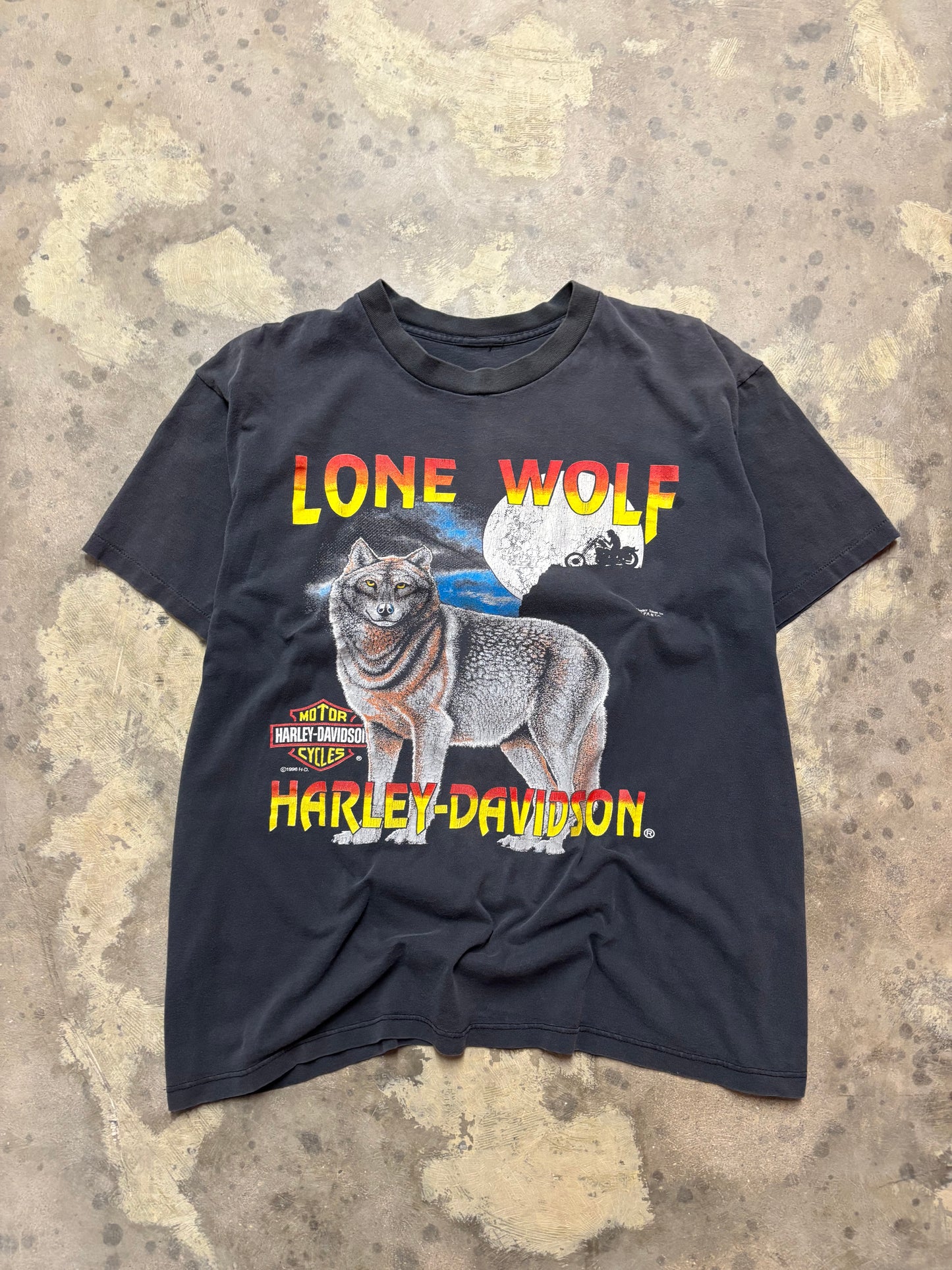 Vintage Harley Davidson Lone Wolf shirt size XL