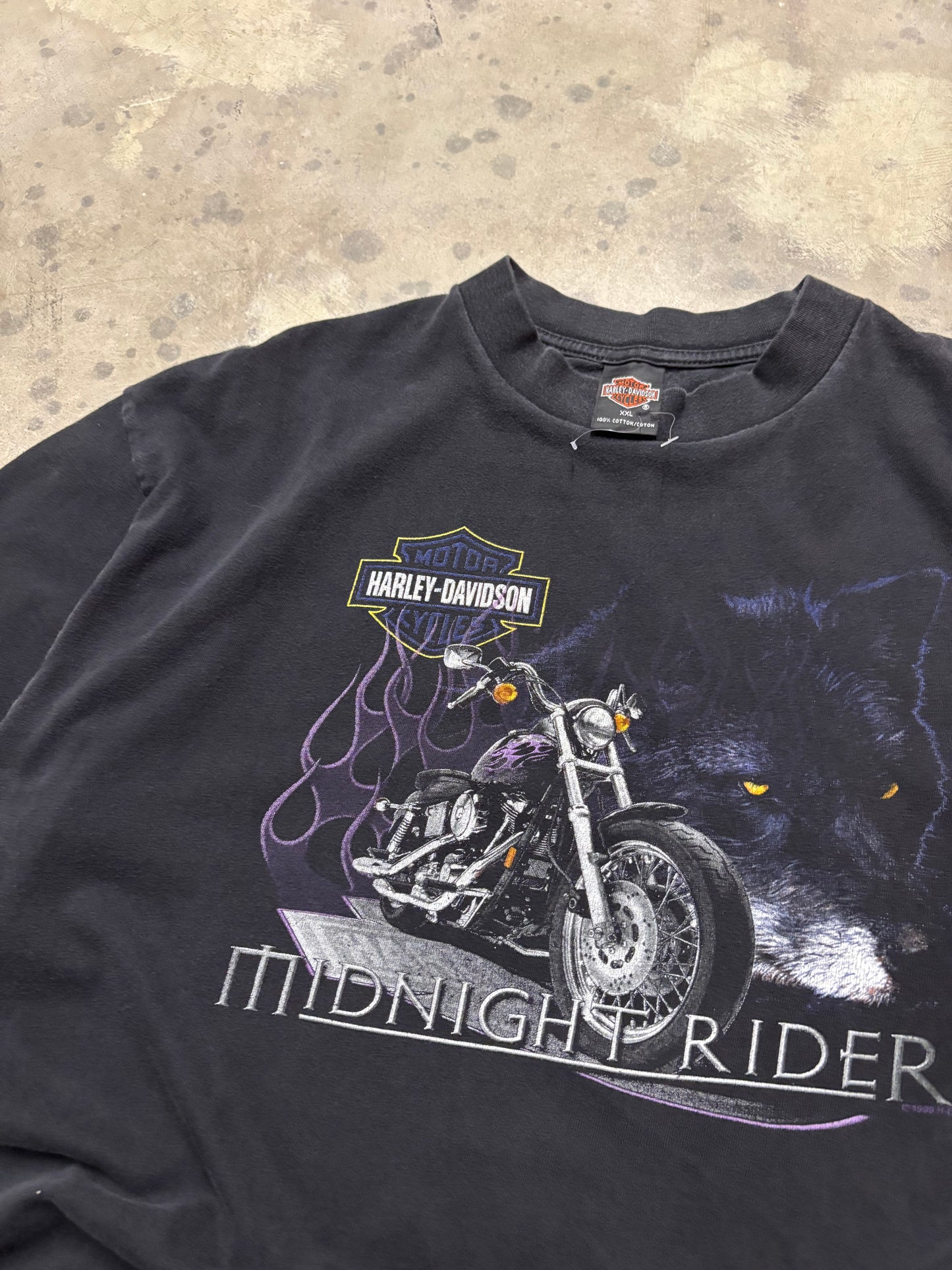Vintage Harley Davidson Midnight Rider shirt size XXL
