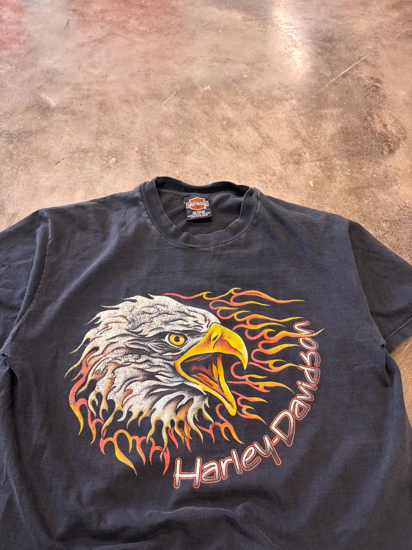 Vintage Harley Davidson Eagle with Chicago backhit size medium