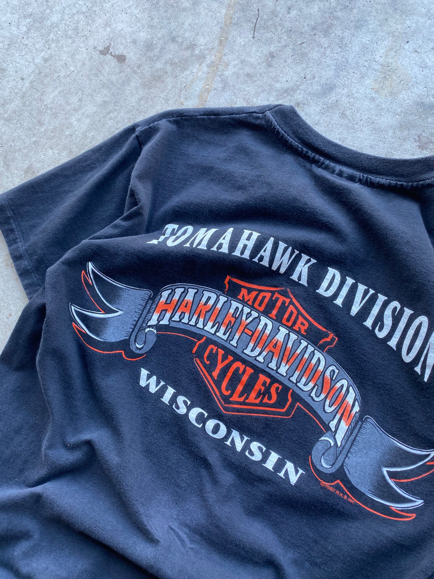 Vintage Harley Davidson Hot on the road shirt size medium