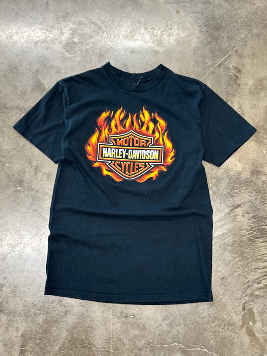 Vintage Harley Davidson Flame ball shirt size large