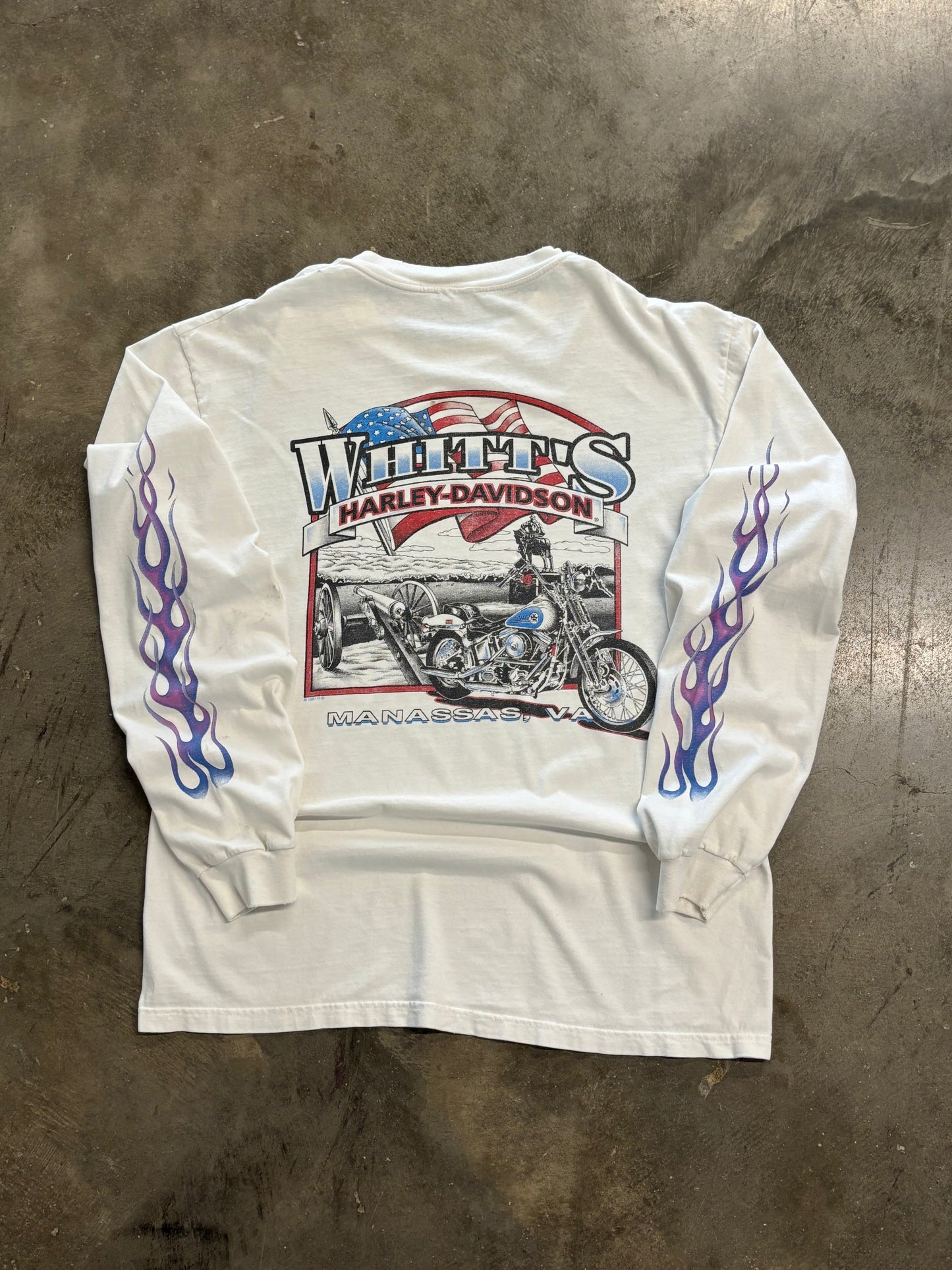 Vintage Harley Davidson Feel the heat long sleeve size Large/XL