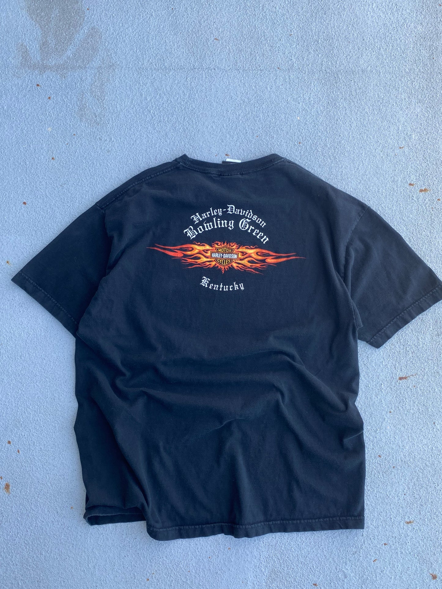 Vintage Harley Flame Logo Shirt Size XL