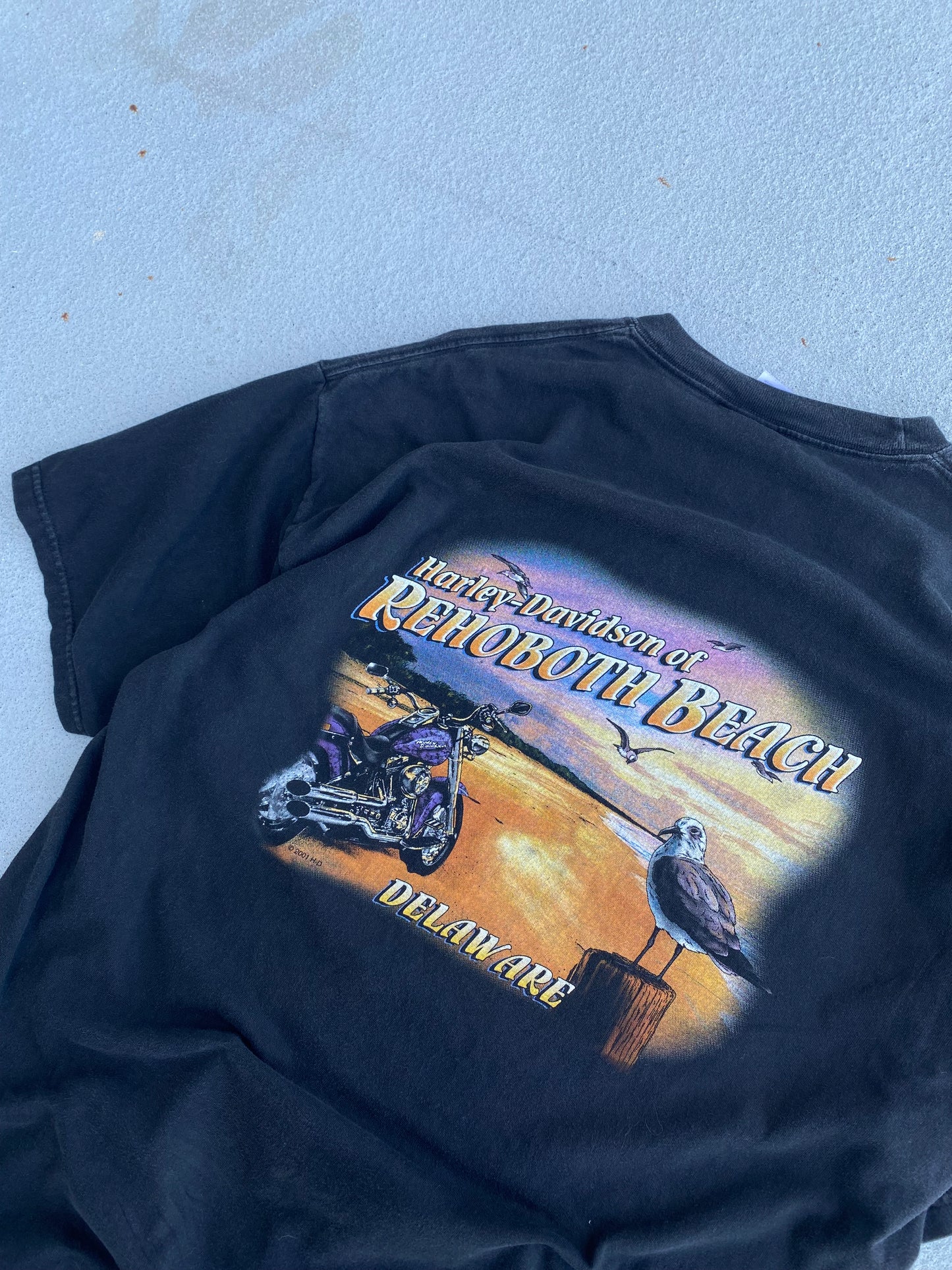 Vintage Harley Davidson Fireball Shield Size XL