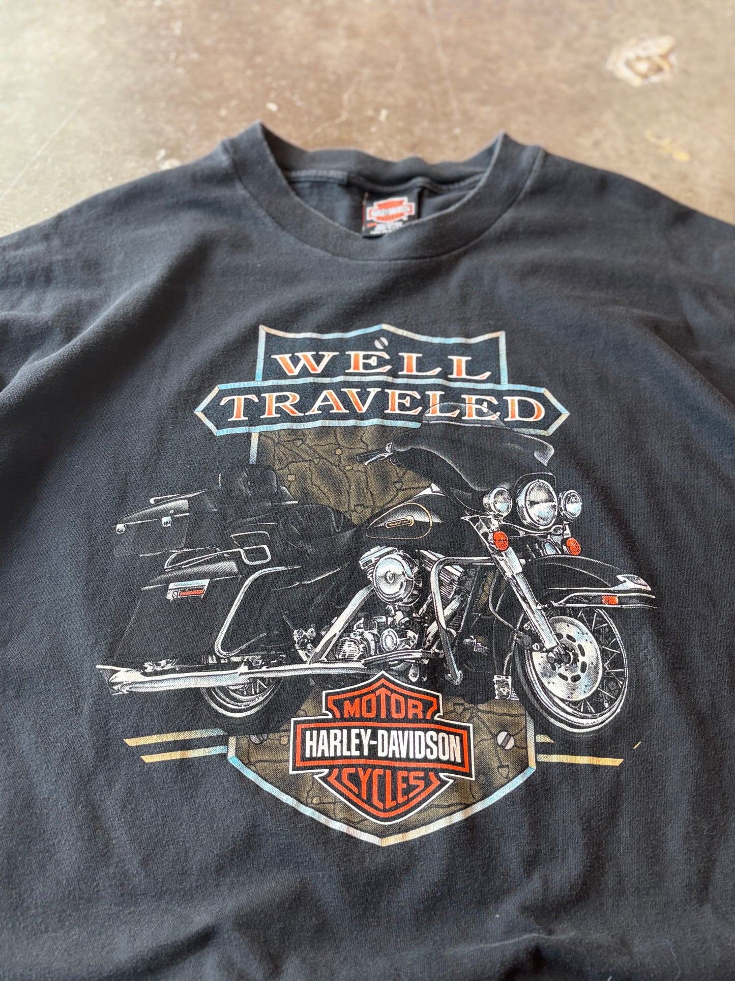 Vintage Harley Davidson Well Traveled shirt size xxl