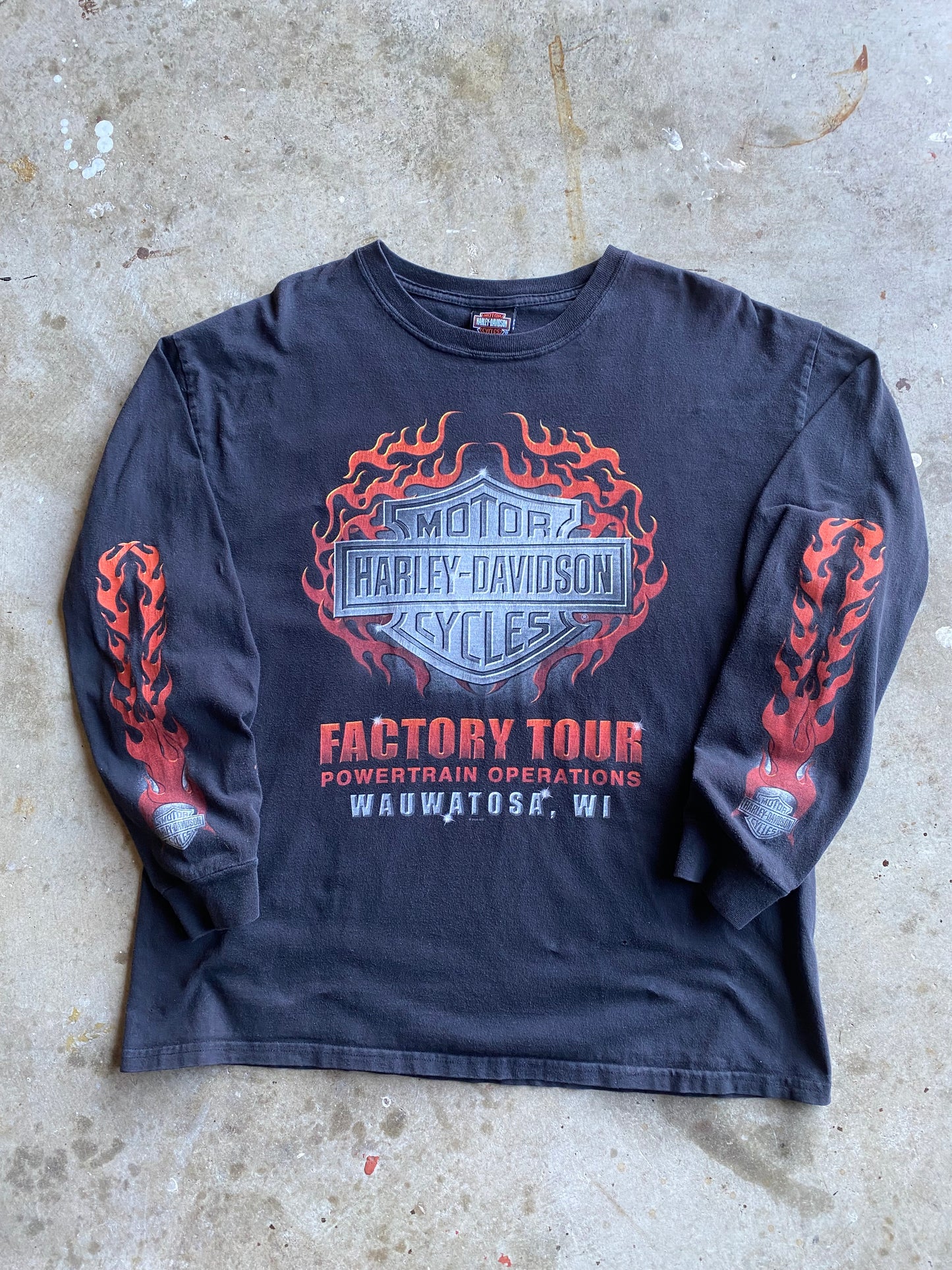 Harley Davidson Factory Tours long sleeve shirt size extra large