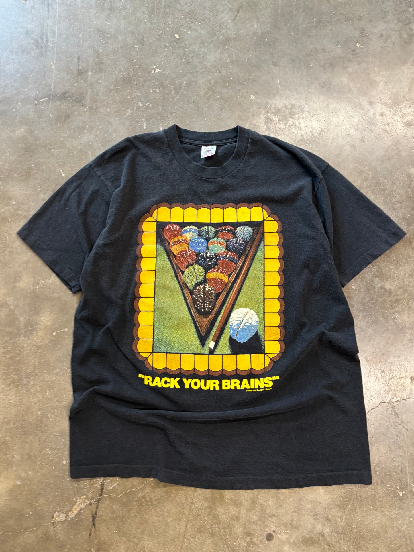 Vintage Rack your brains shirt size XL