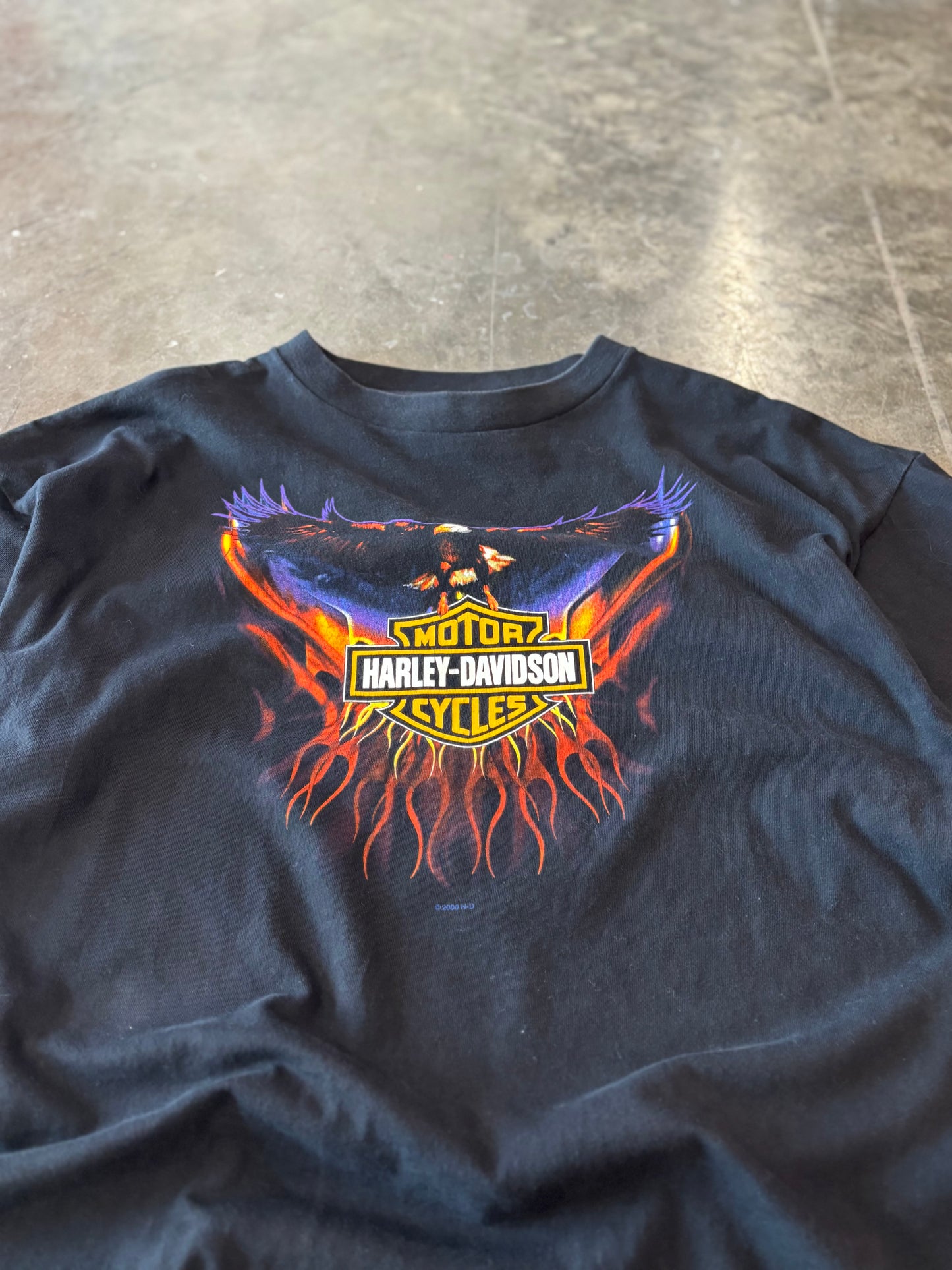 Vintage Harley Davidson purple Eagle shirt size xxl