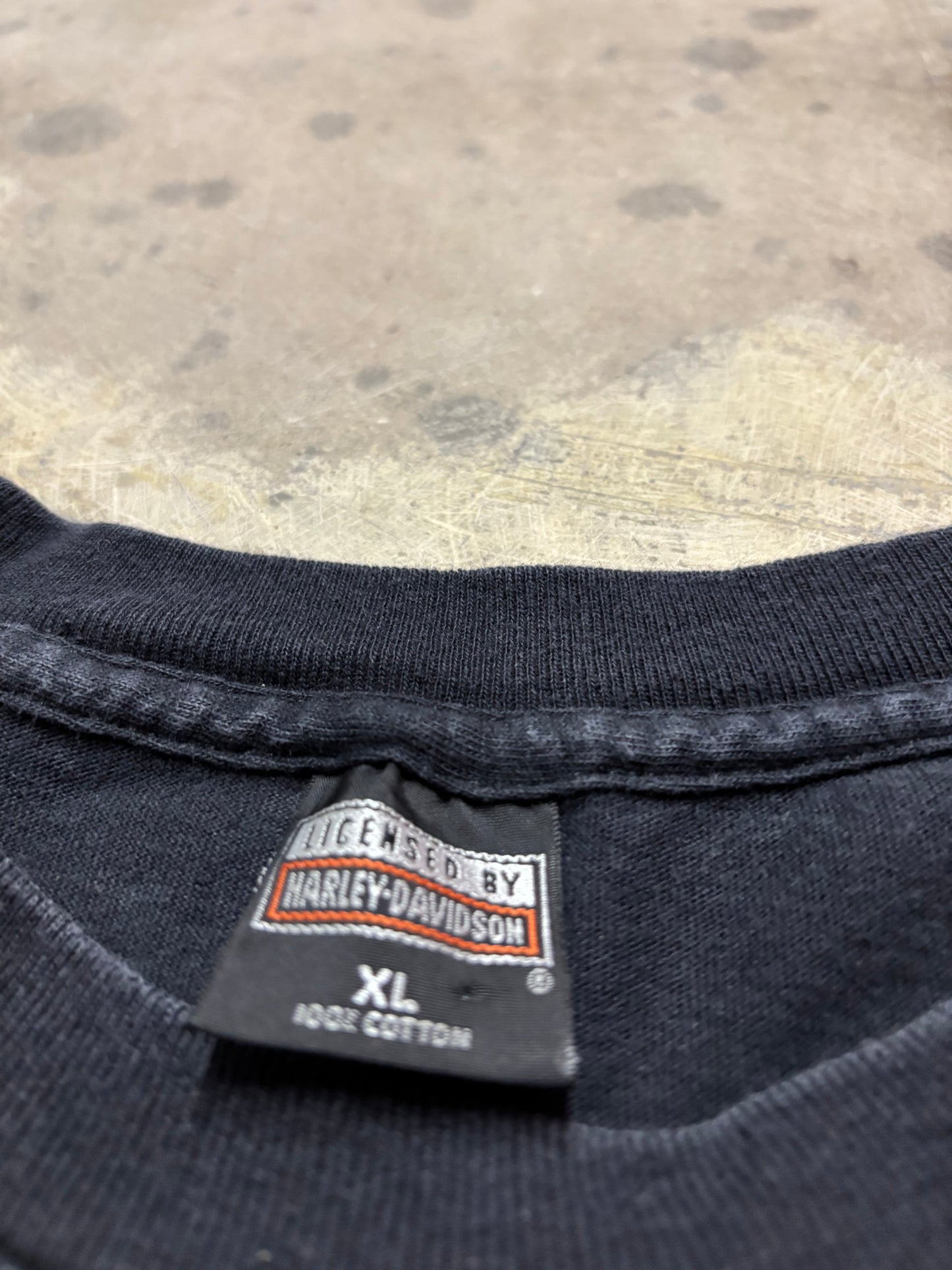 Vintage Harley Davidson blue shield shirt size XL