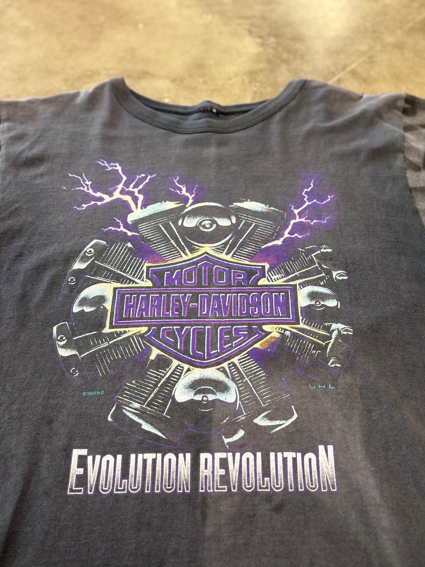 Vintage Harley Davidson Purple Lightning shirt size xl