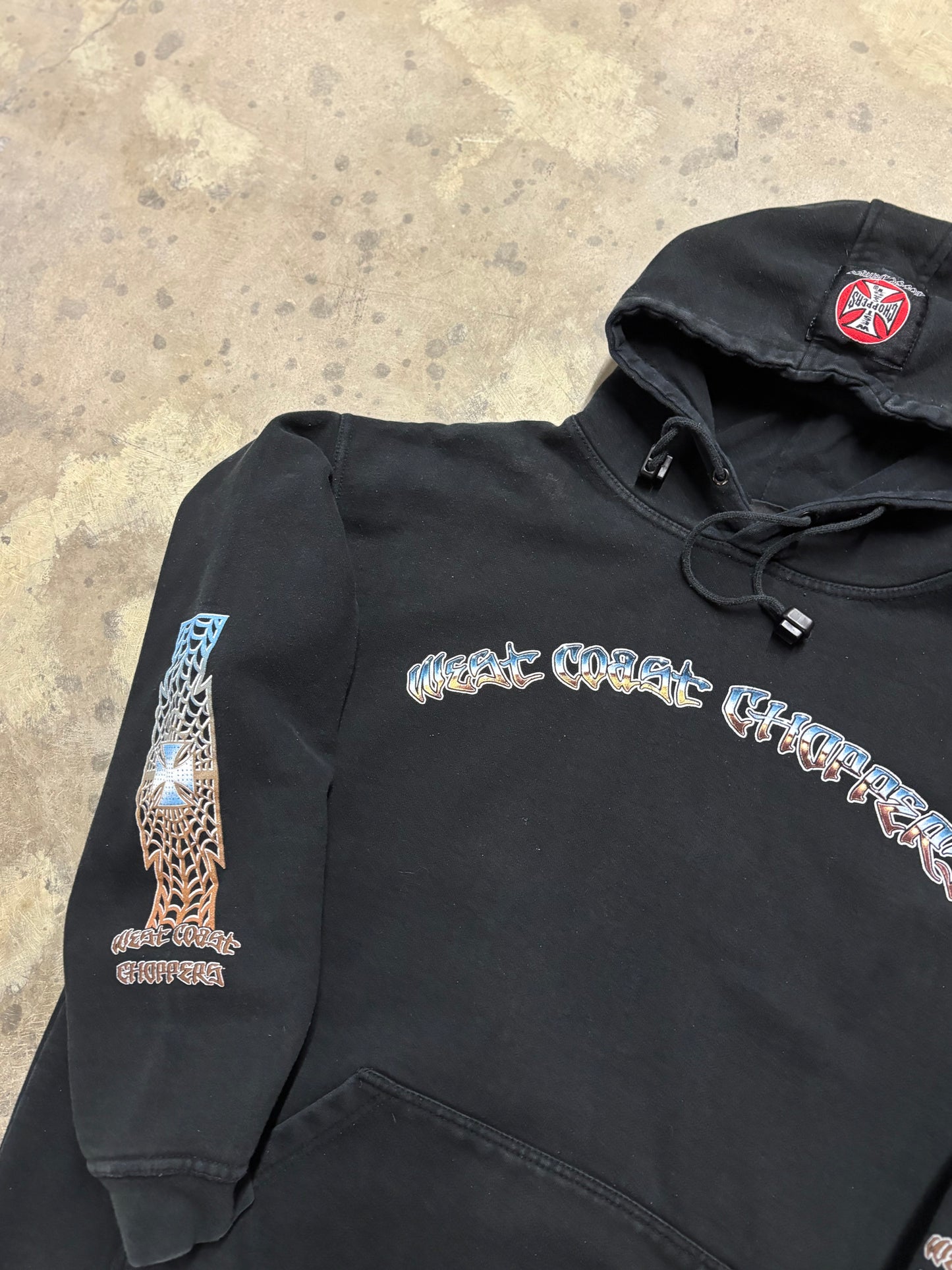 Vintage West Coast Choppers Chrome hoodie size XL