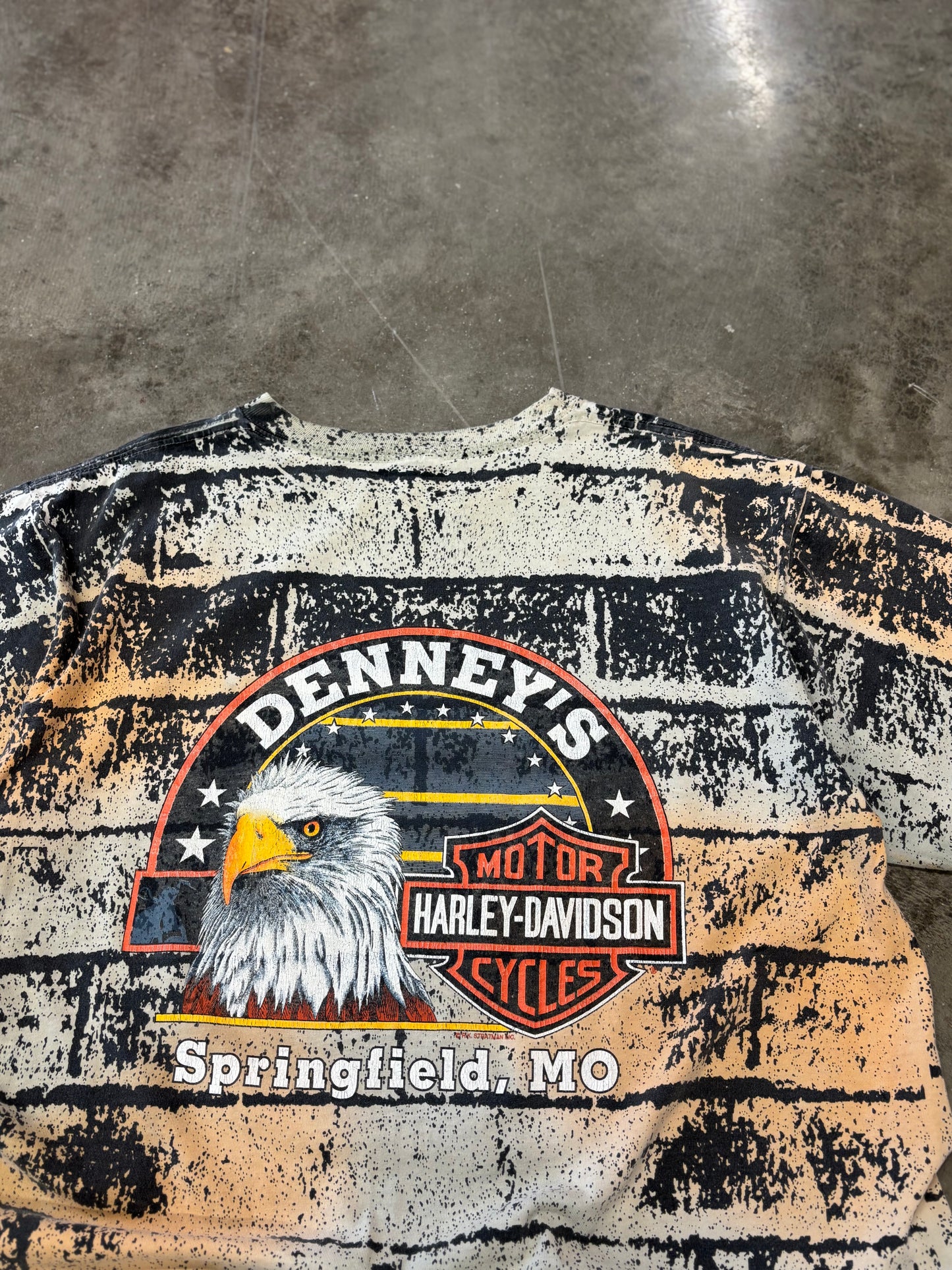 Vintage Harley Davidson brick AOP size XL