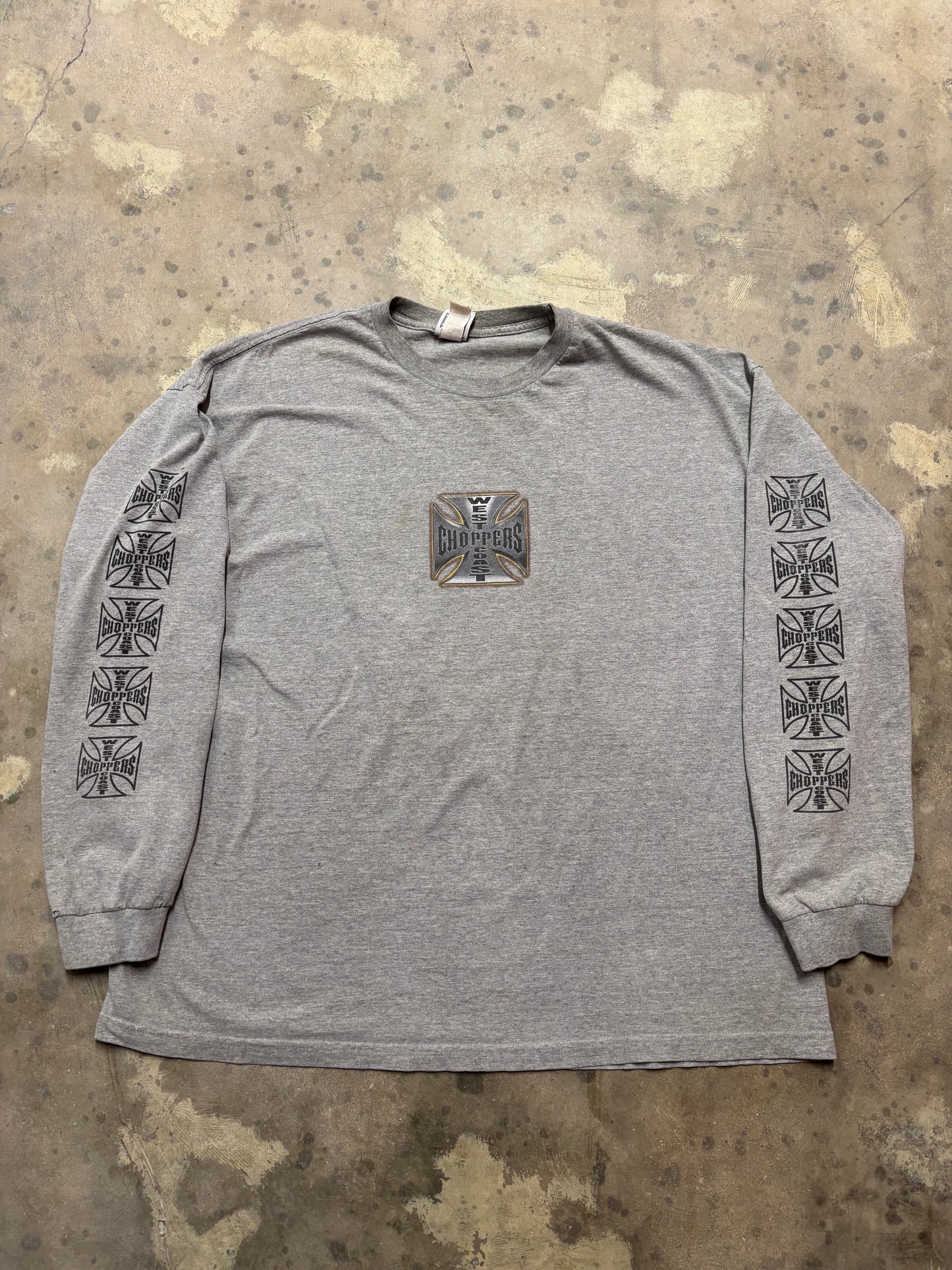 Vintage West Coast Choppers grey long sleeve shirt size XXXL