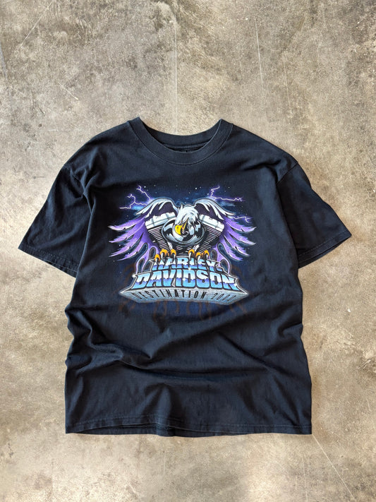 Vintage Harley Eagle Lightning shirt size large