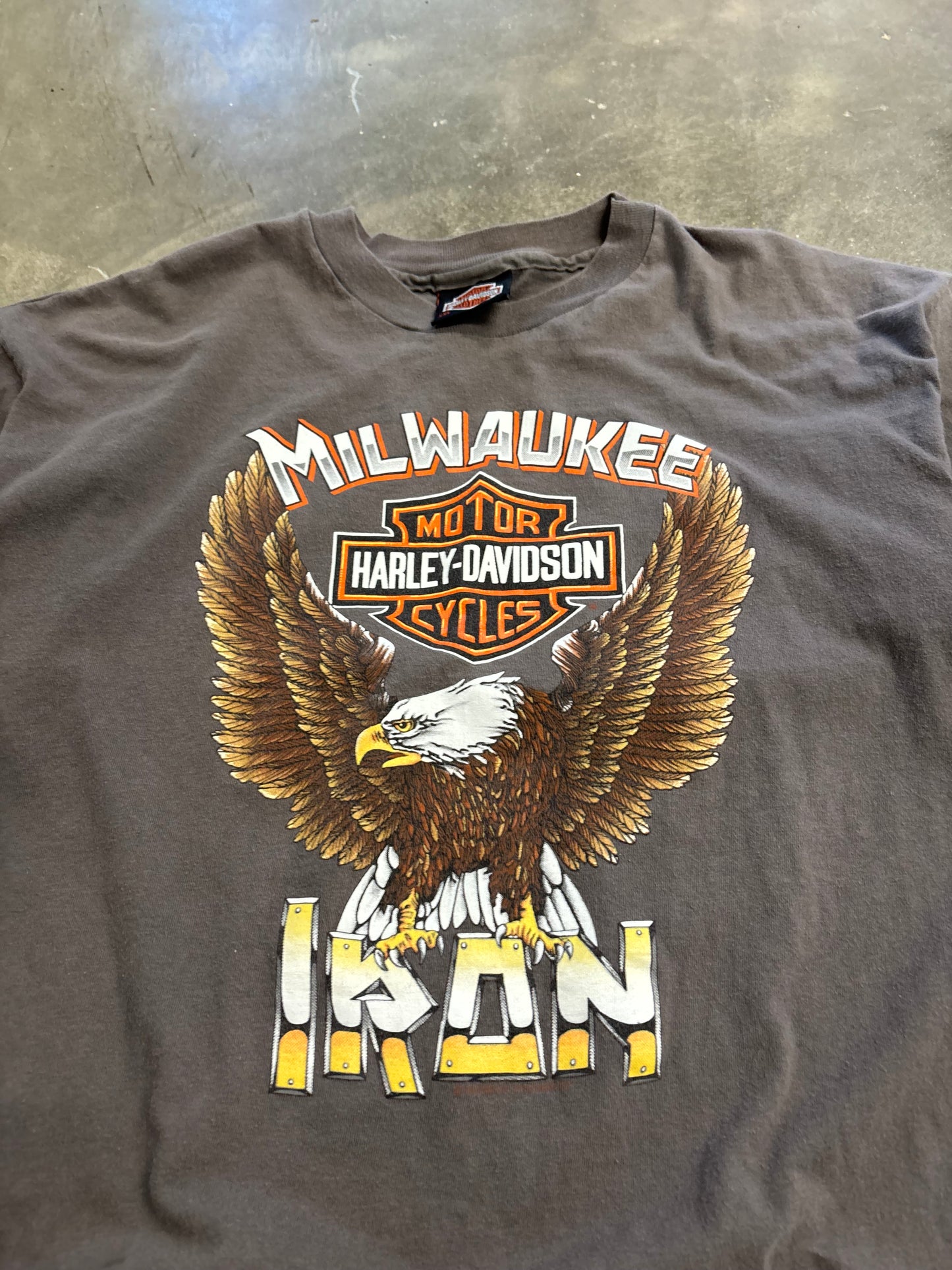 Vintage 80’s Harley Davidson Milwaukee iron size xxl