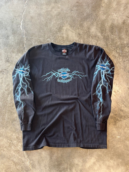 Vintage Harley Davidson Lightning long sleeve size xl