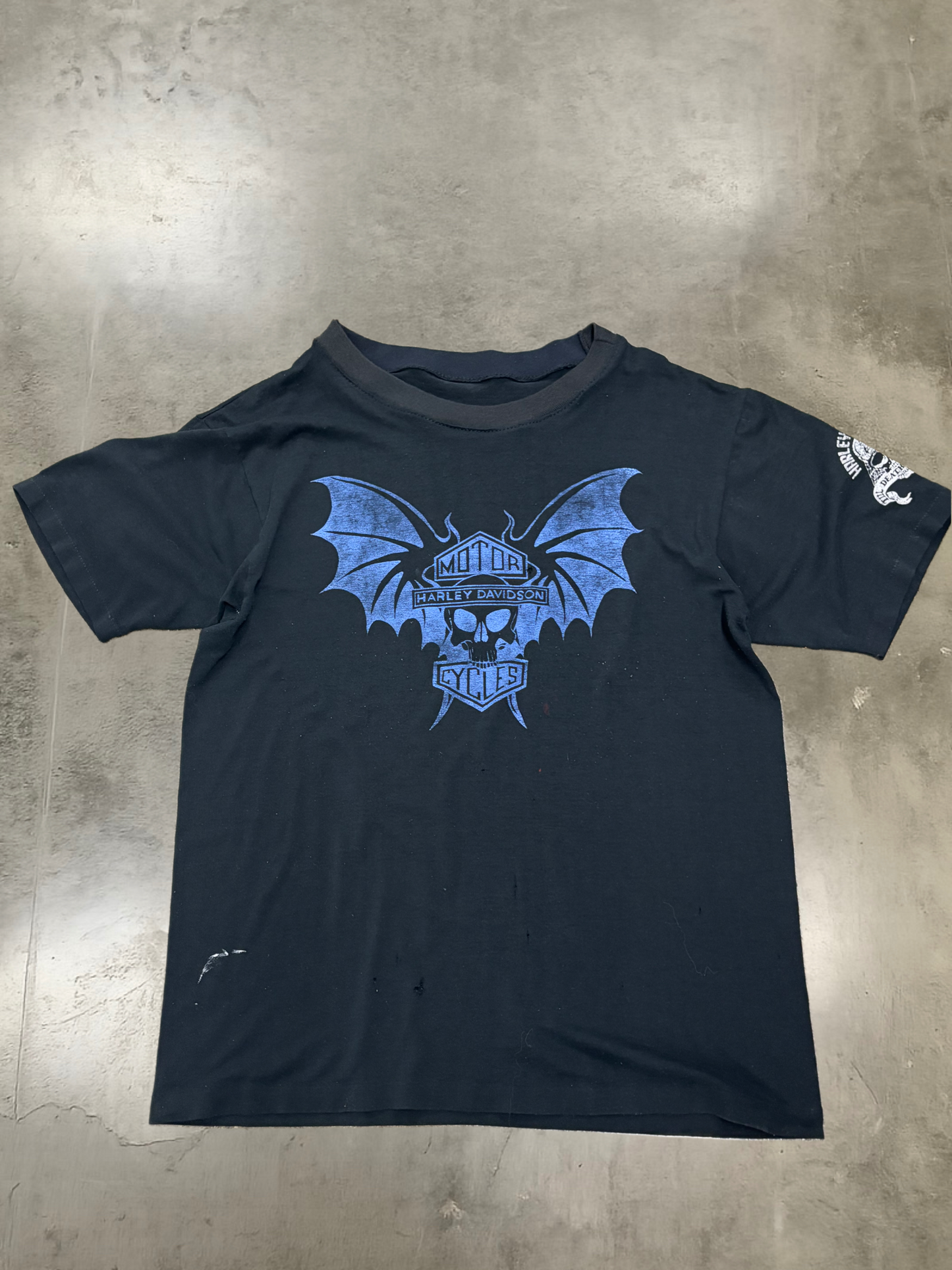 Vintage 80’s batwing Harley large shirt