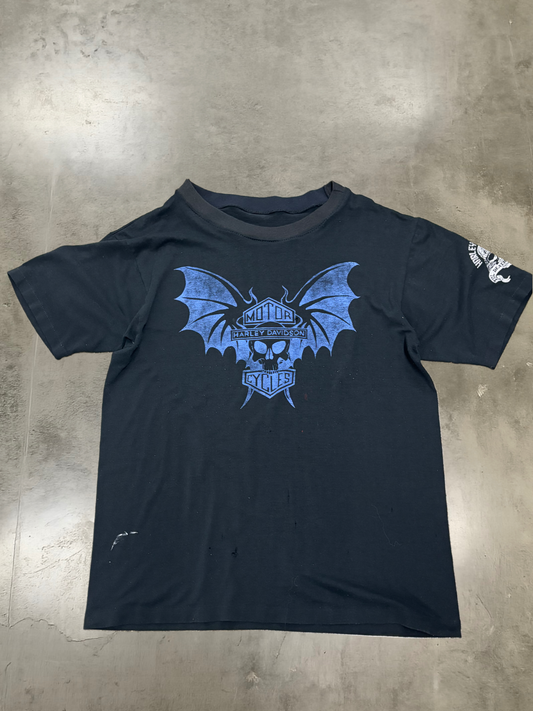 Vintage 80’s batwing Harley large shirt
