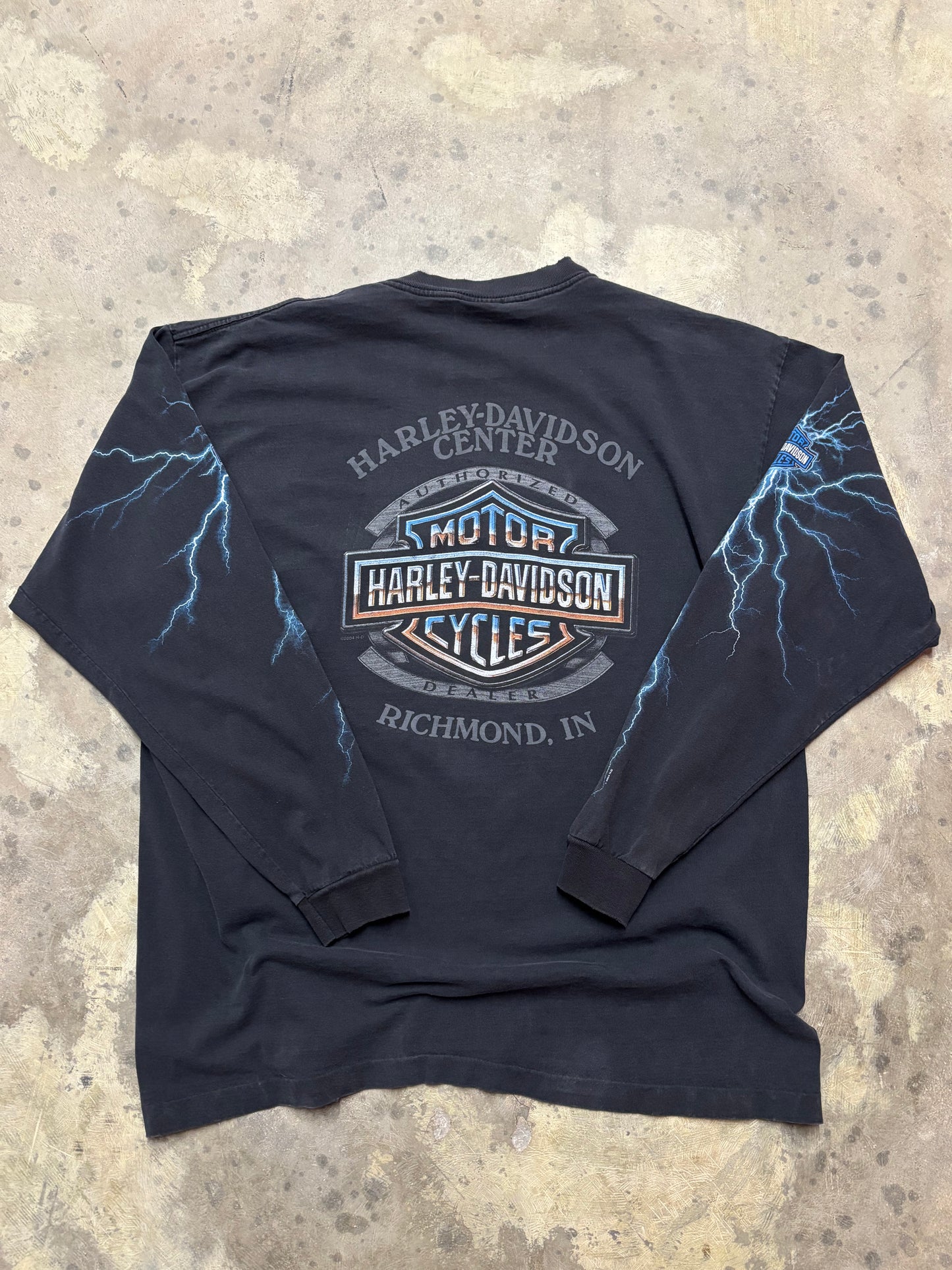 Vintage Harley Davidson Lightning long sleeve size extra large