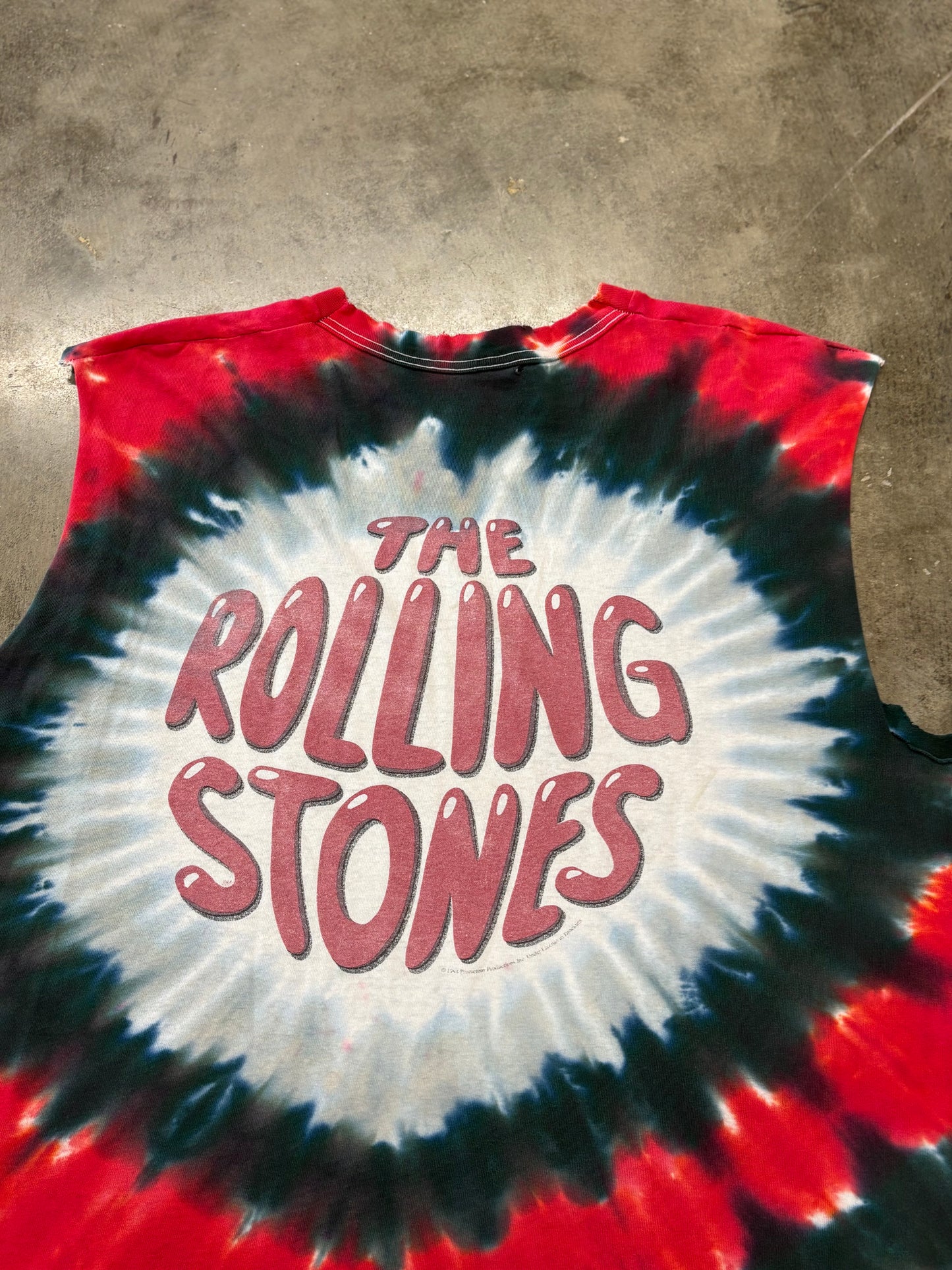 Vintage Rolling Stones chopped shirt size xl