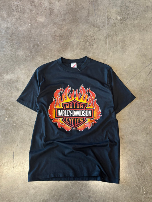 Vintage Harley Davidson 80’s Flame ball size medium