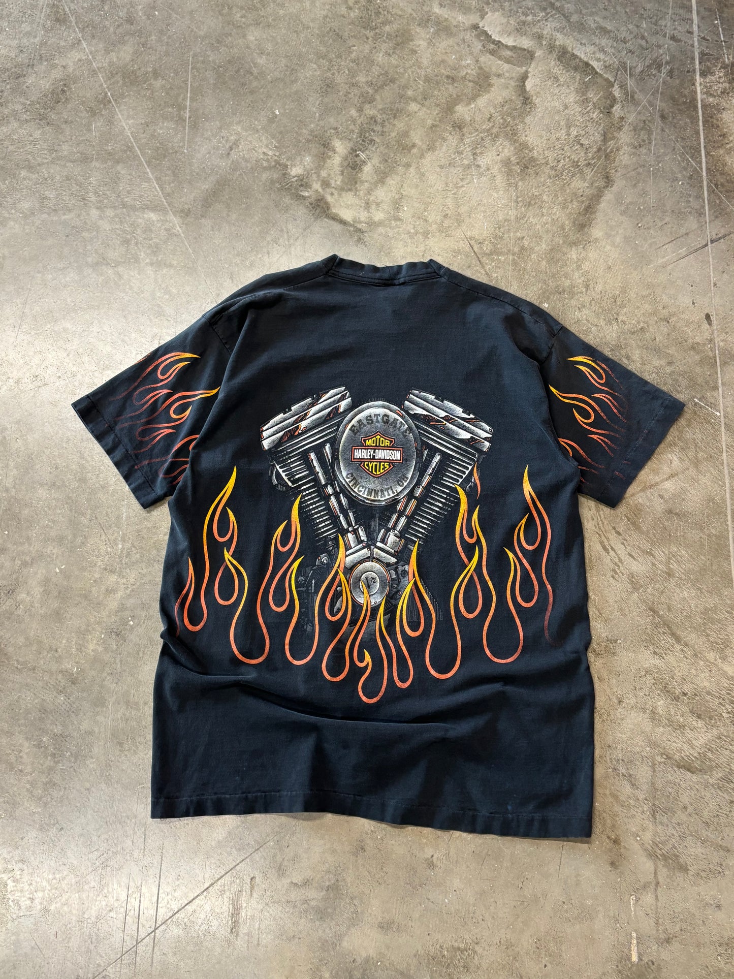Vintage Harley Davidson flame shirt size xl