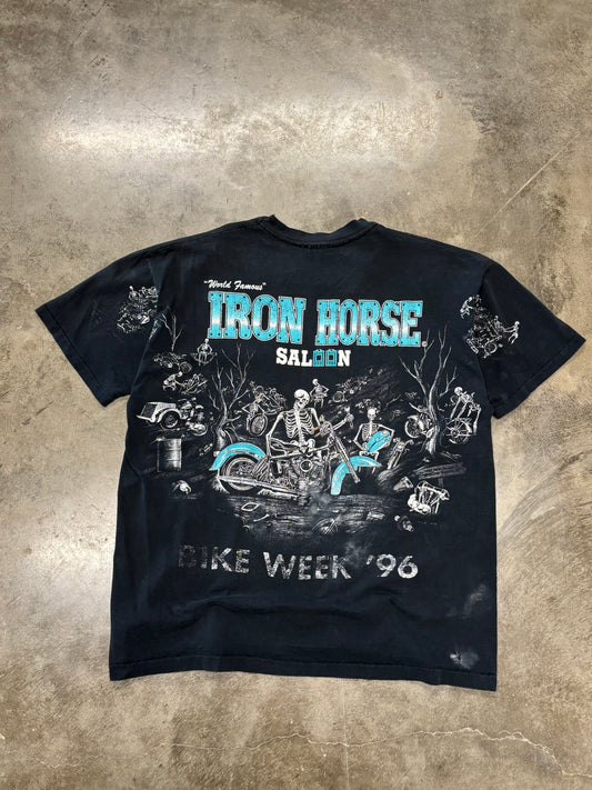Vintage Iron horse skeleton shirt size xxl