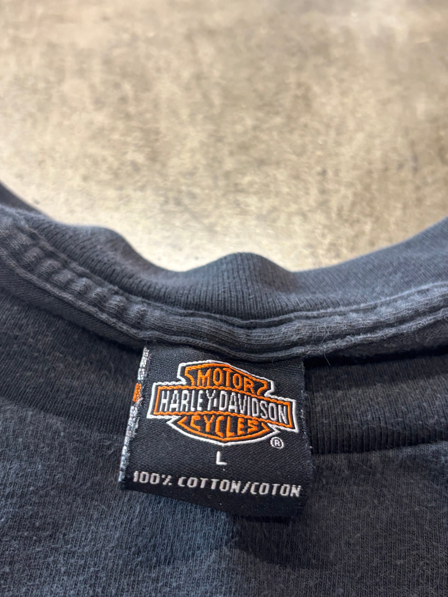 Vintage Harley Davidson Wolf and Eagle flame shirt size xl