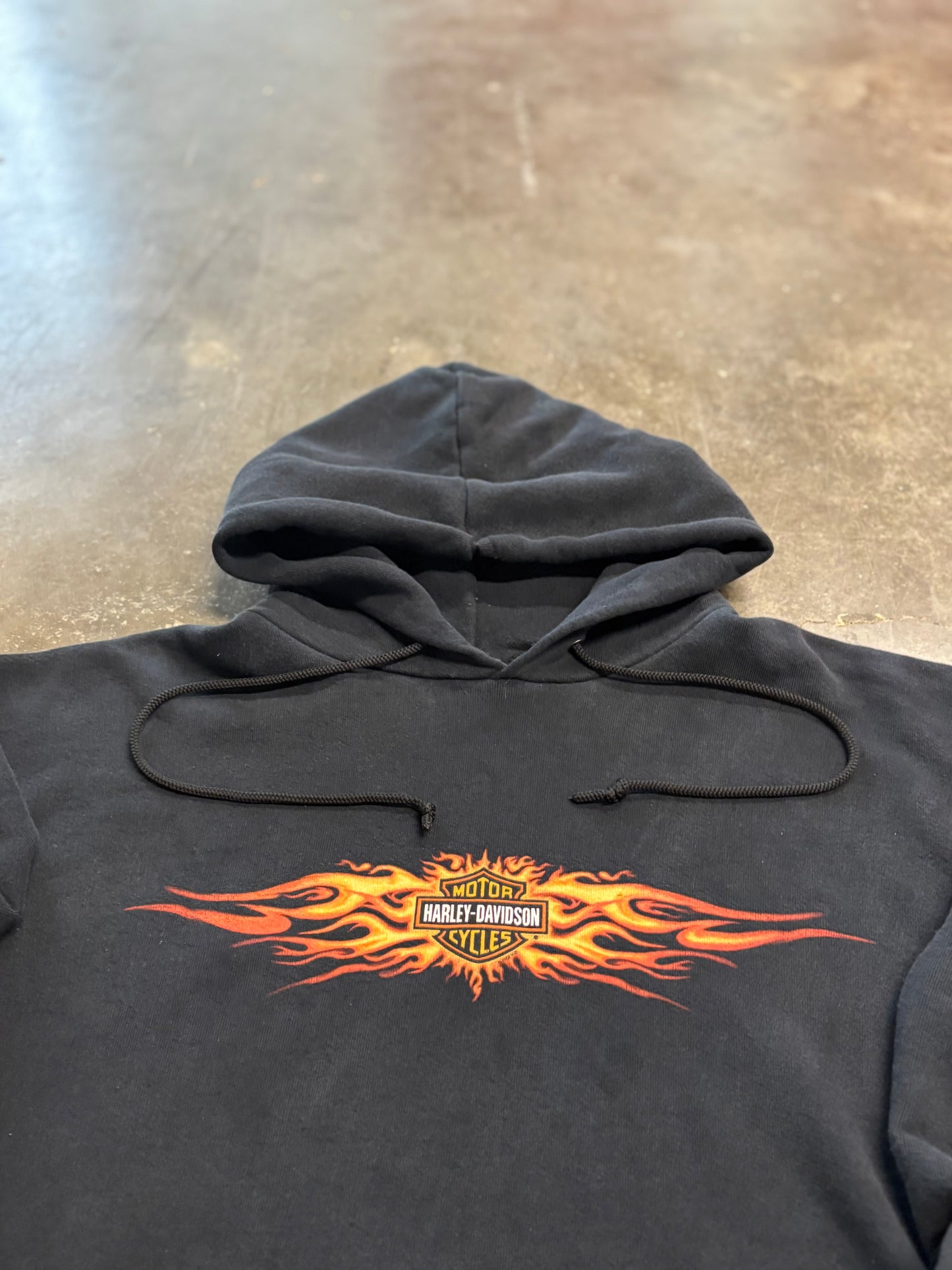 Vintage Harley Davidson Skull Hoodie size xl